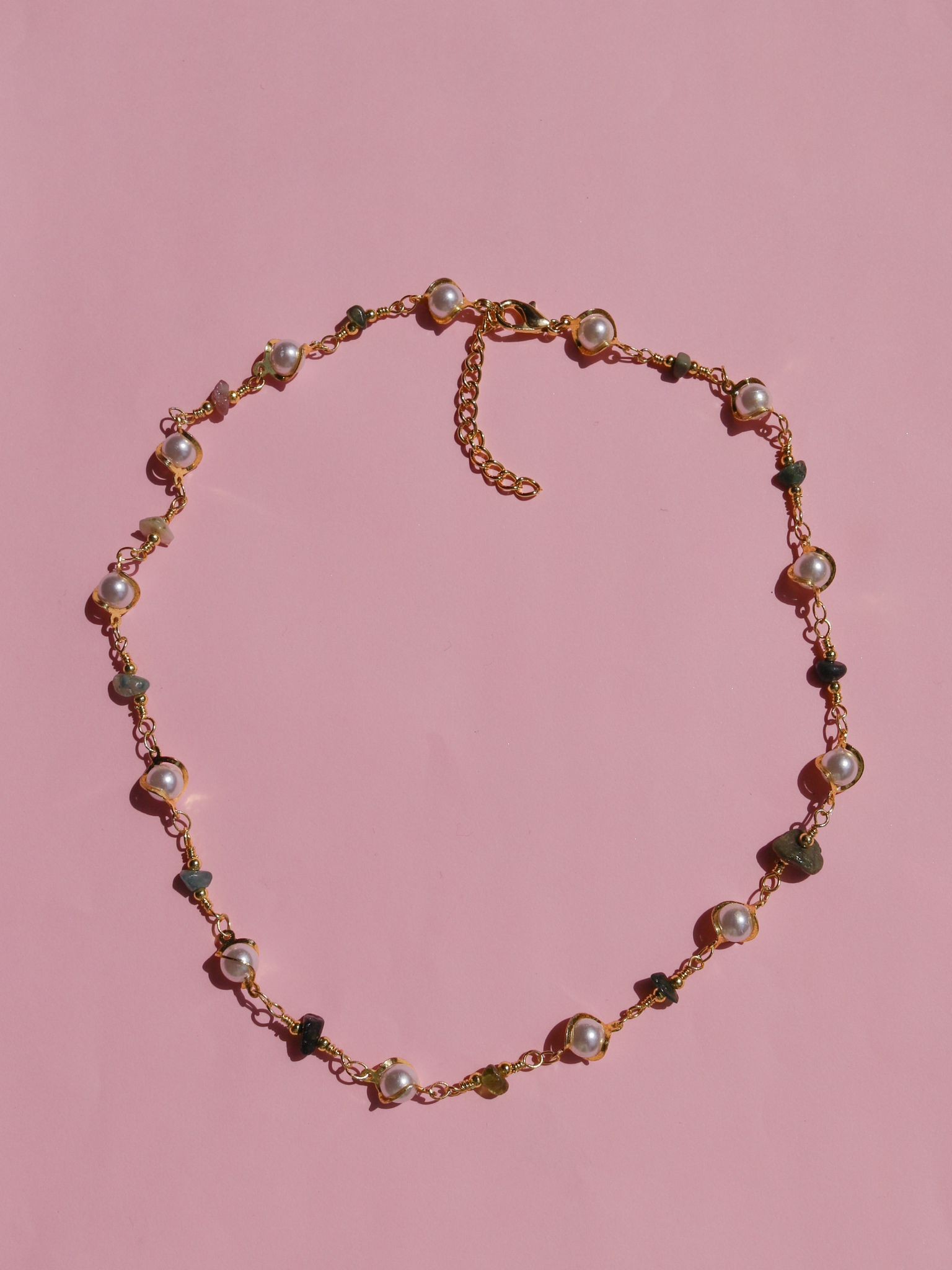 Broken Natural Stone Pearl Necklaces (piece)