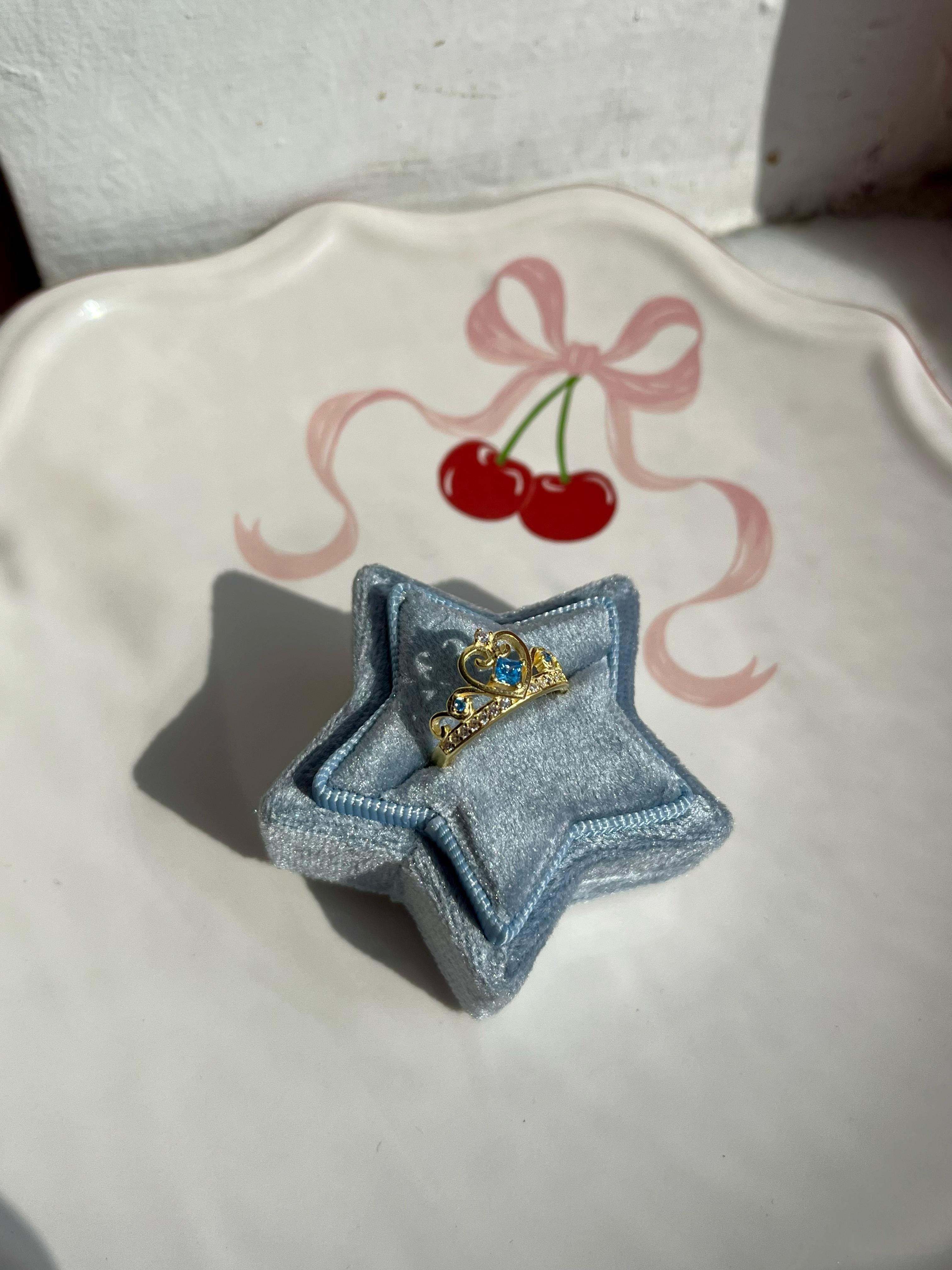 Cinderella 925 Silver Crown Ring