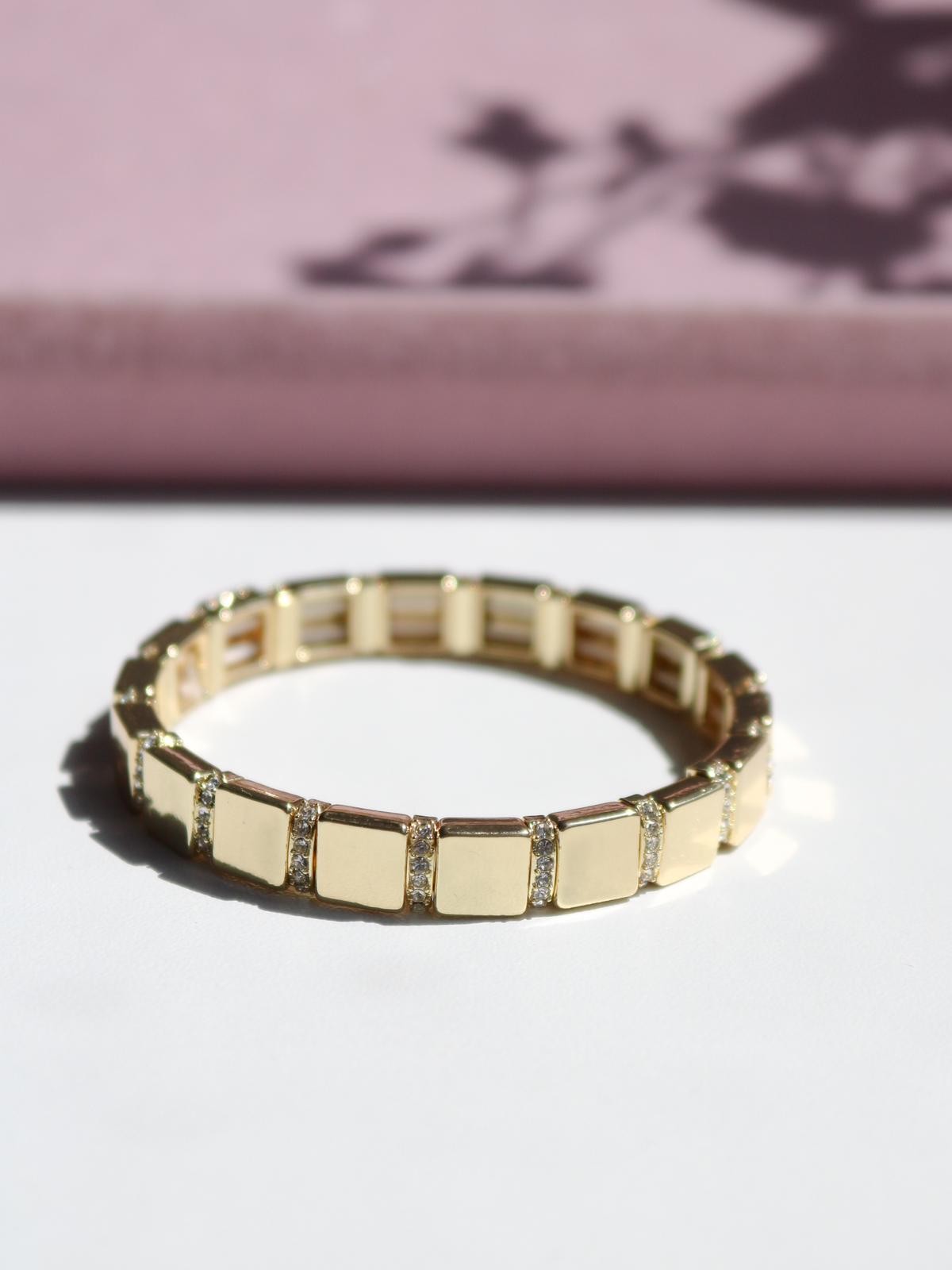 Gold Shine Lastikli Bileklik