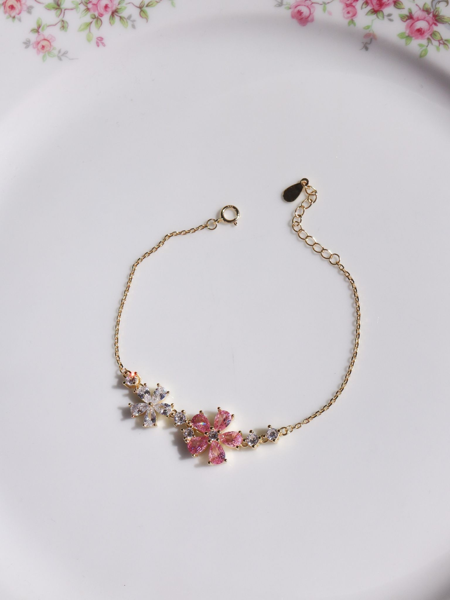 Liora Flower 925 Silver Bracelet