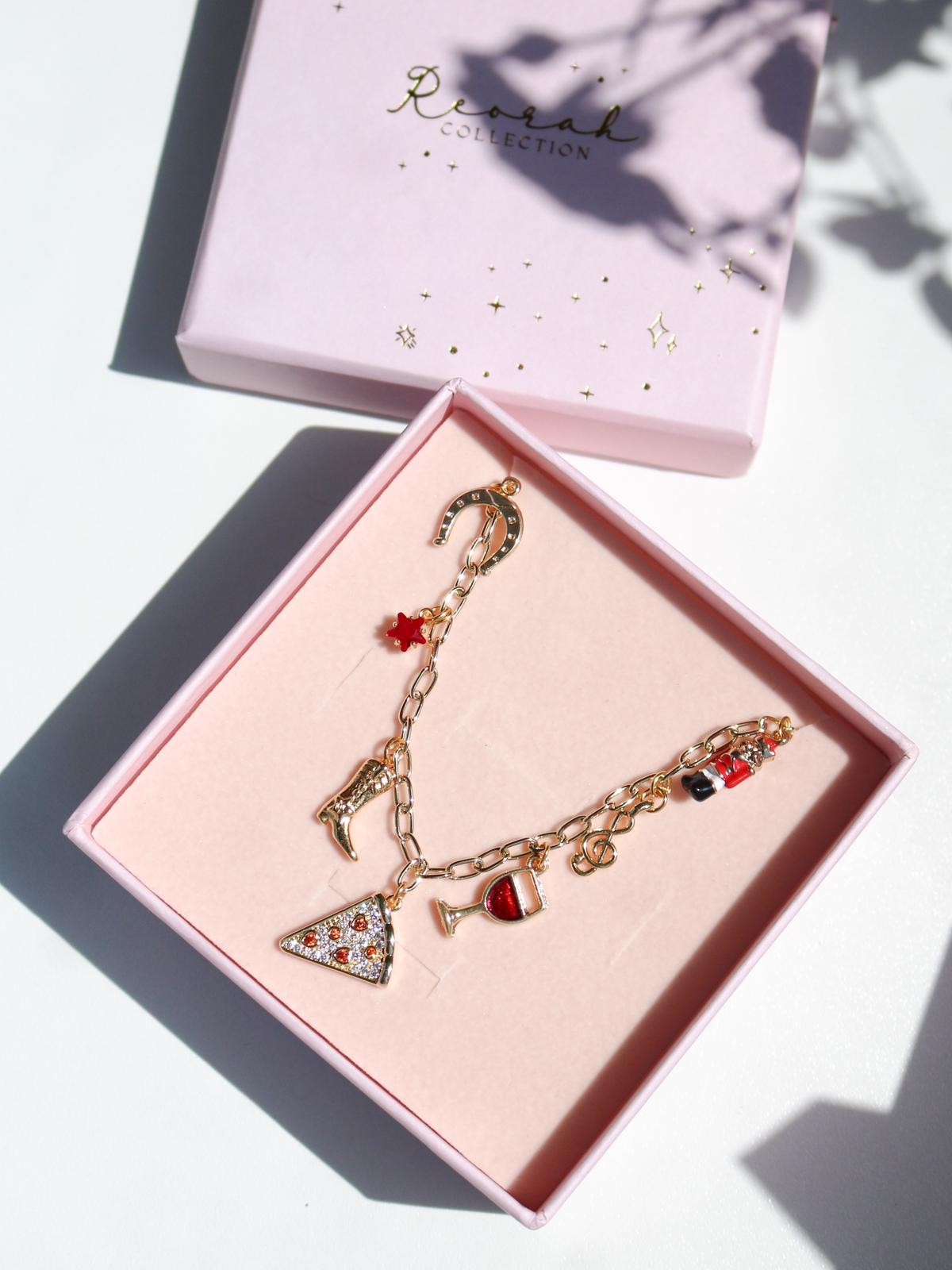 Sip, Slice & Love Charm Kolye Xuping Zincir