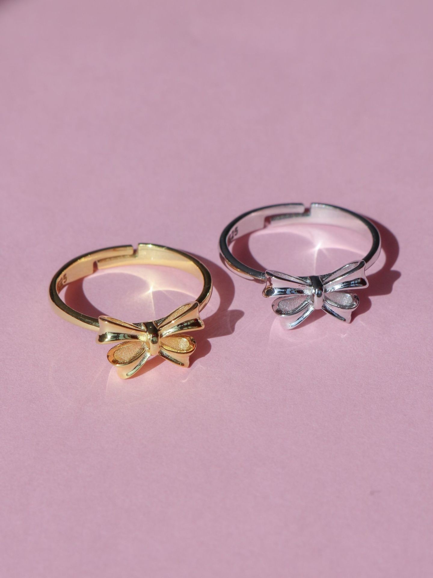 Aesthetic Ribbon 925 Silver Ring