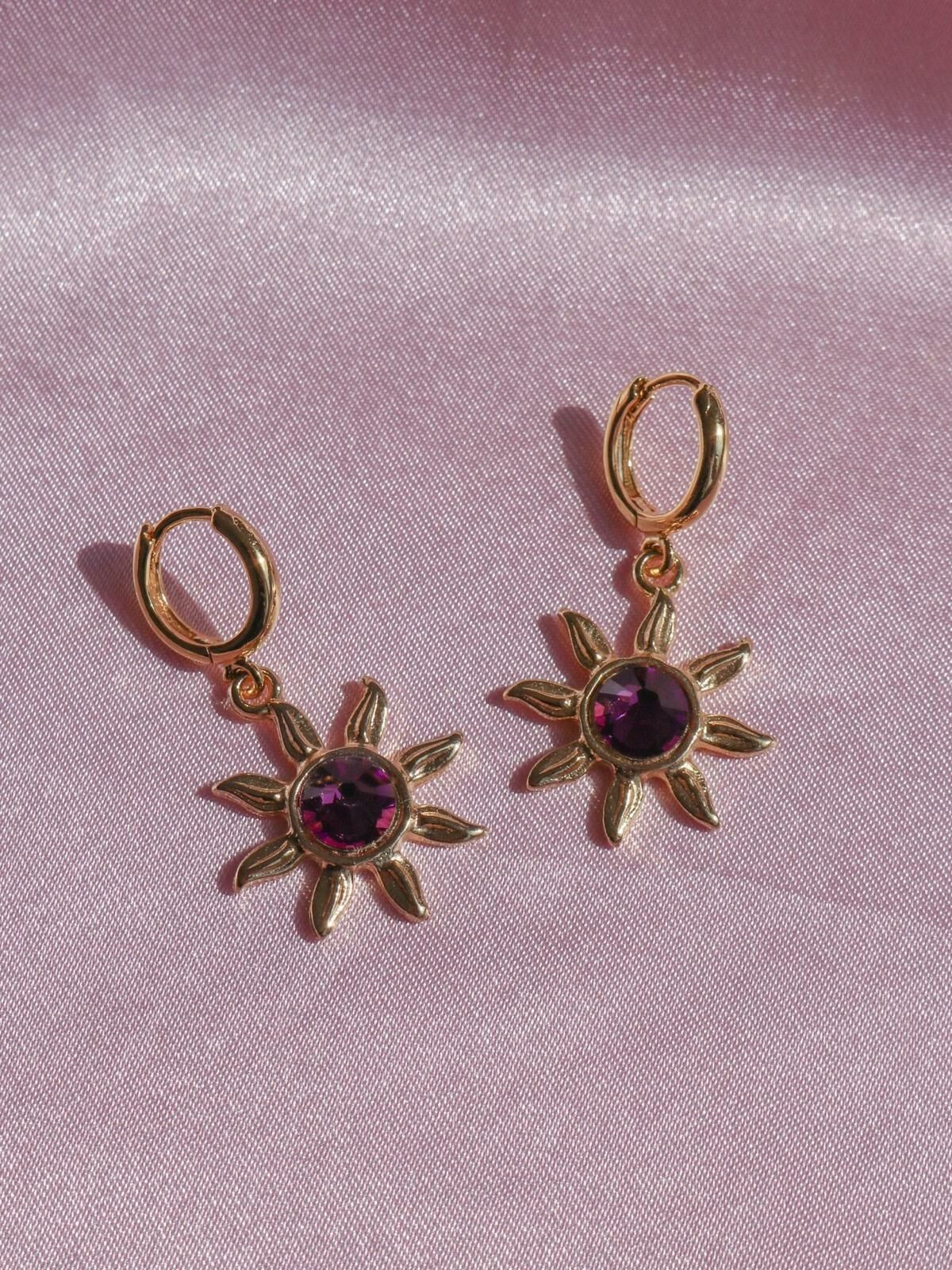 Rapunzel Sun Necklace Earring Set