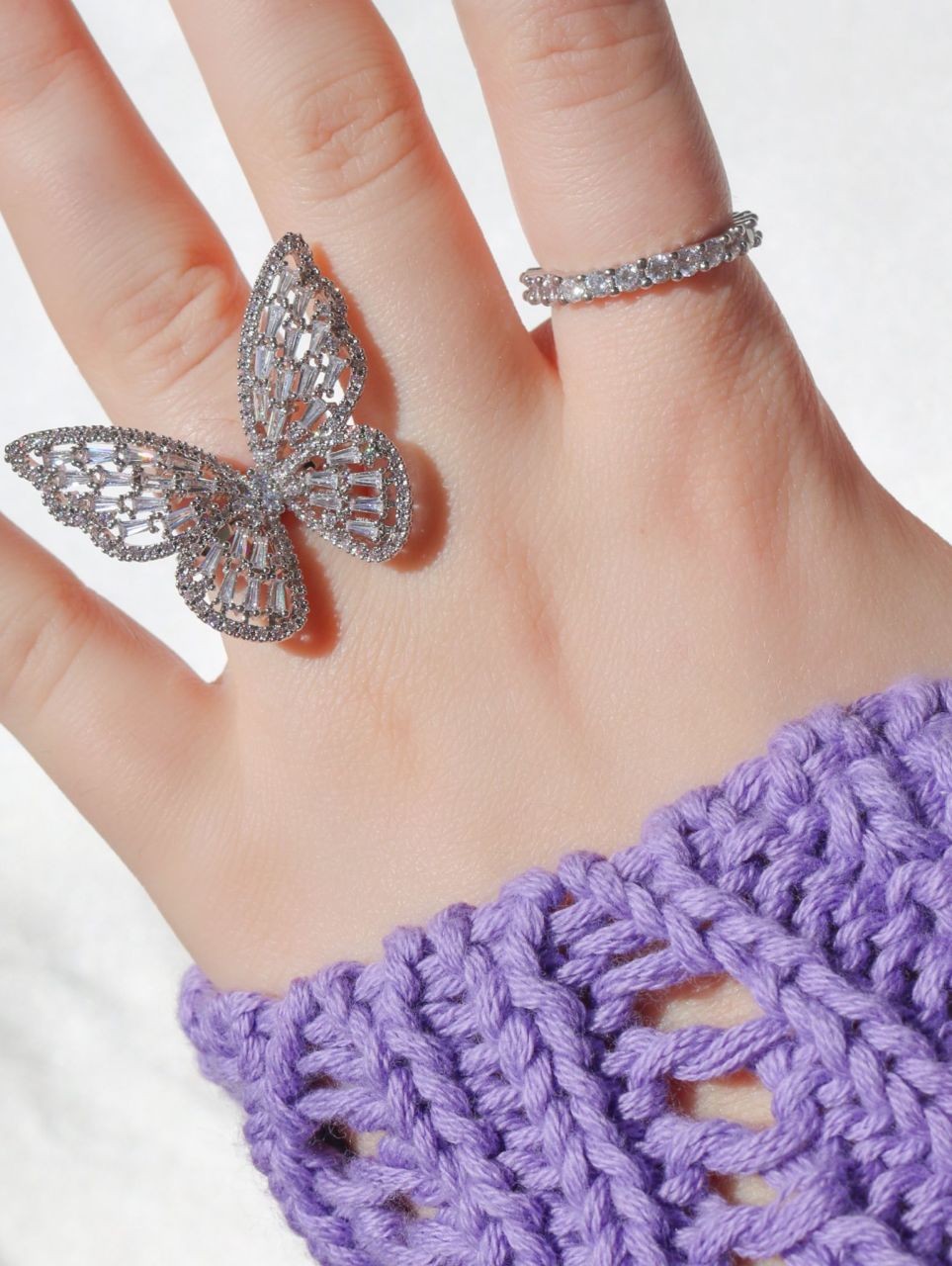 Shining Big Butterfly Ring
