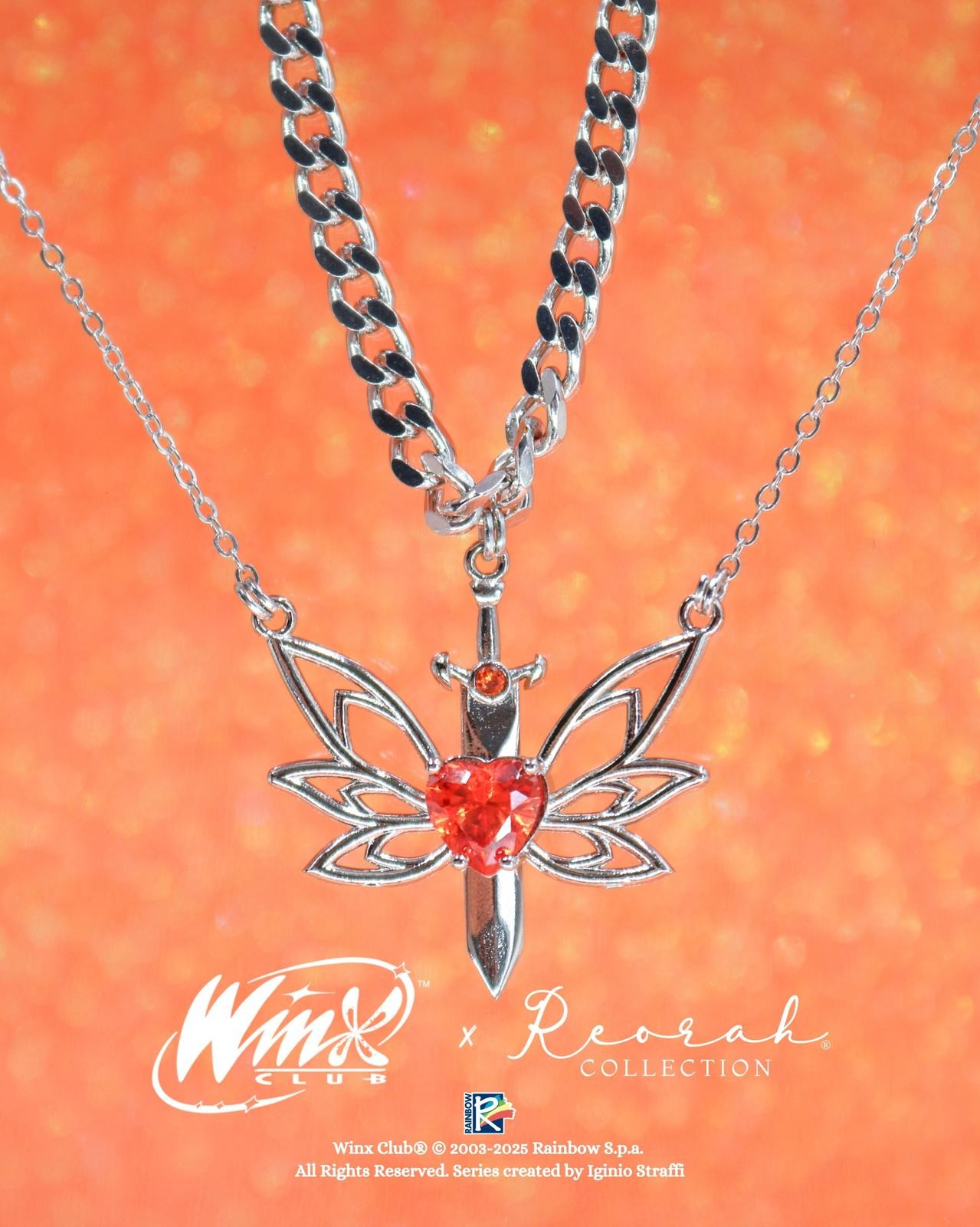 Winx Club® Stella ve Brandon Çift Kolyesi