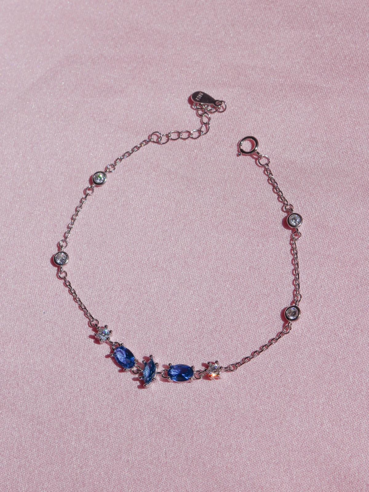 Blue Serenity 925 Silver Bracelet