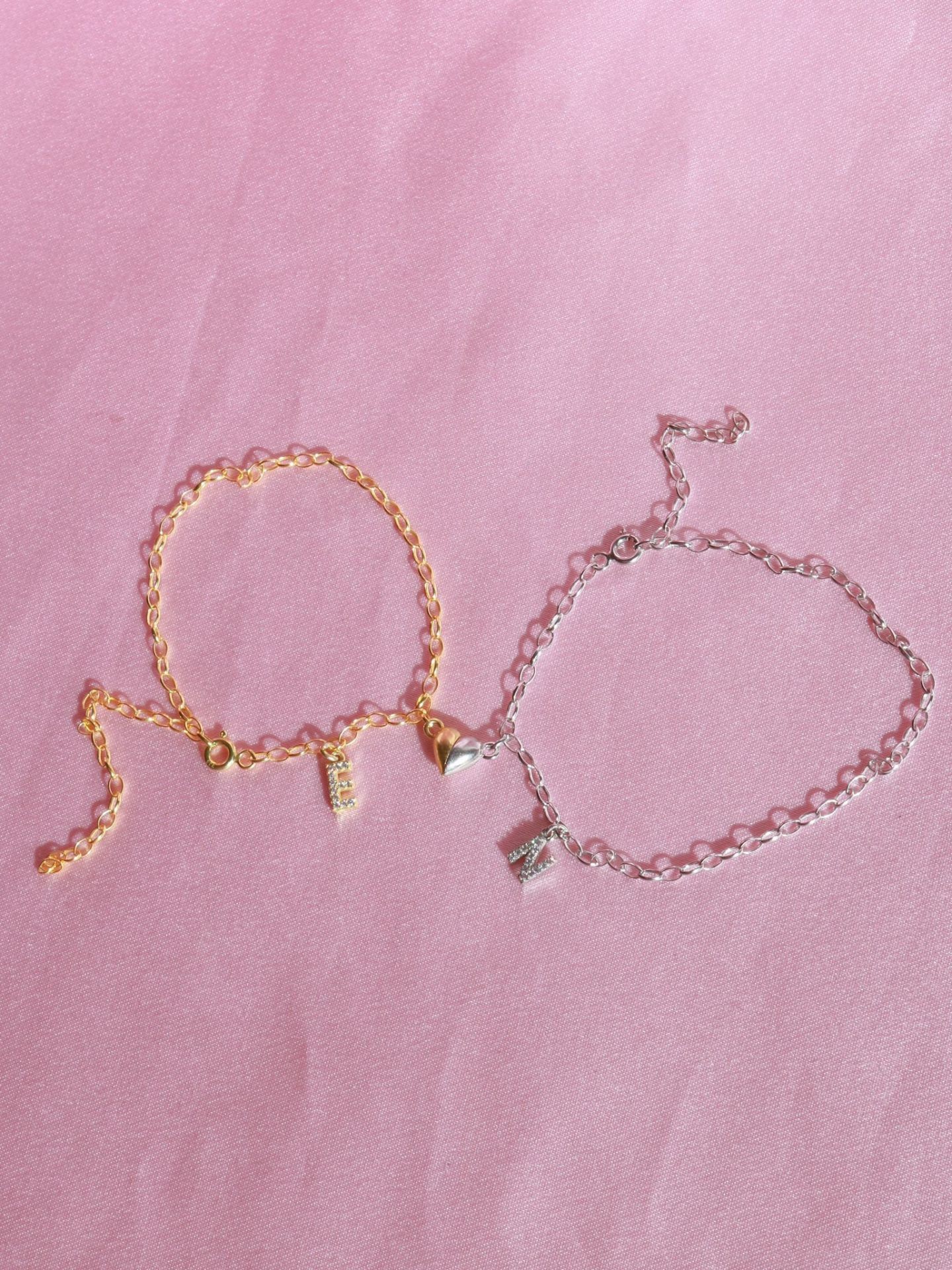 Our Heart is a 925 Silver Couple Bracelet