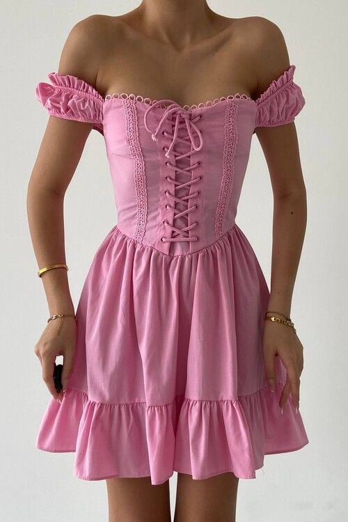 Pink Cottagecore Dress