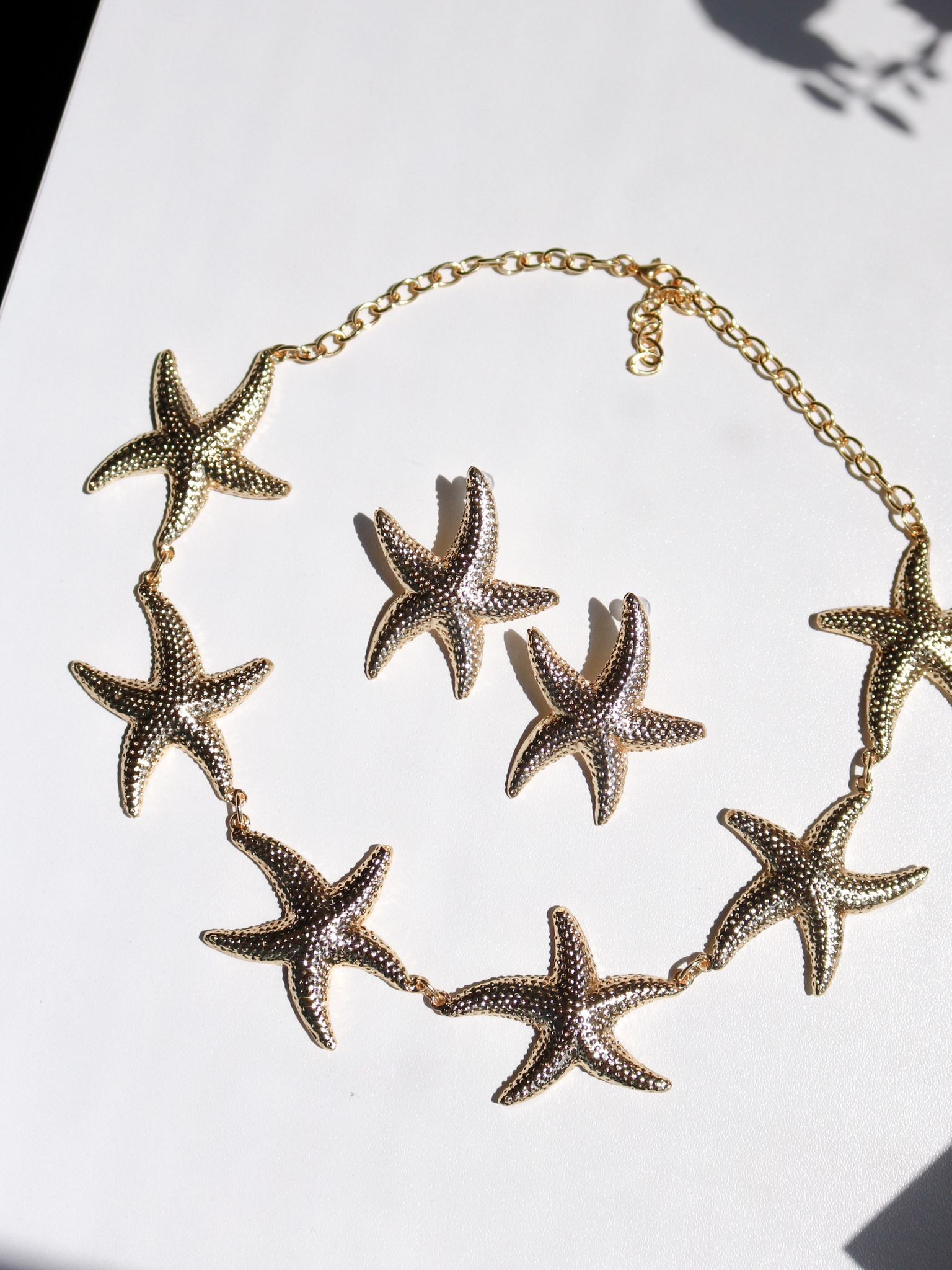 Starfish Kolye, Küpe Set