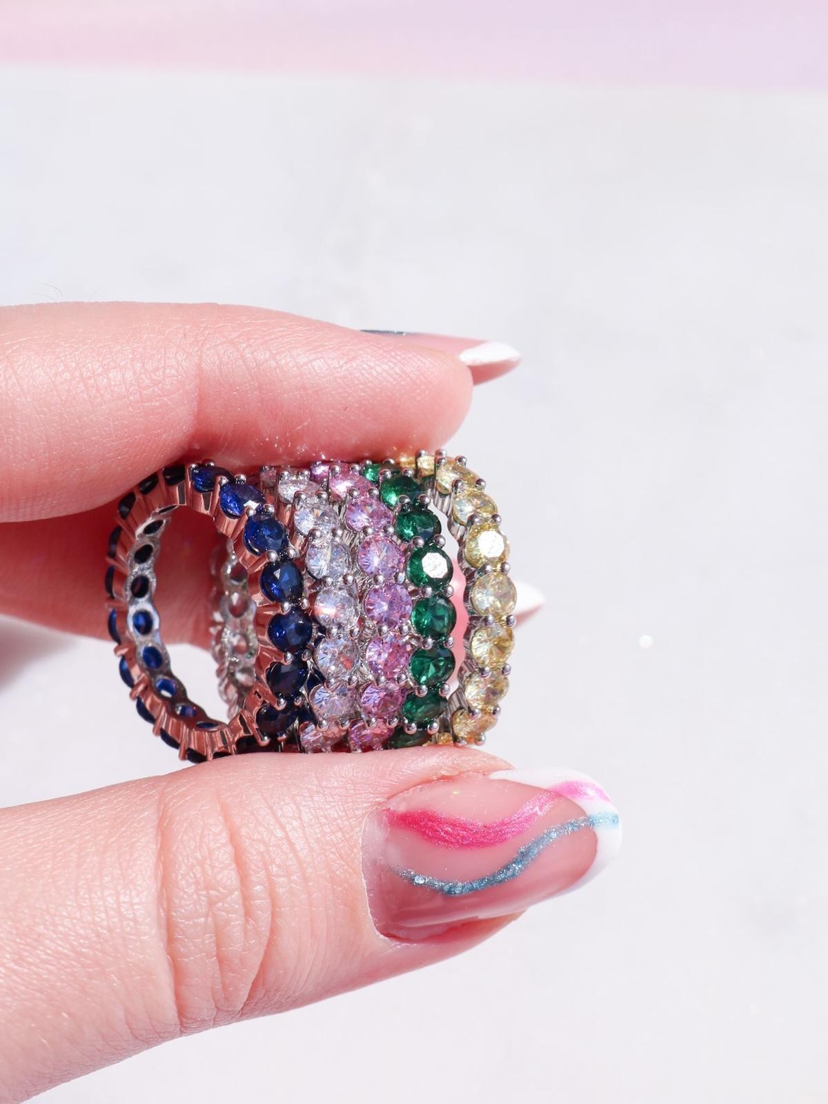 Multi Circle Ring Colors Collection