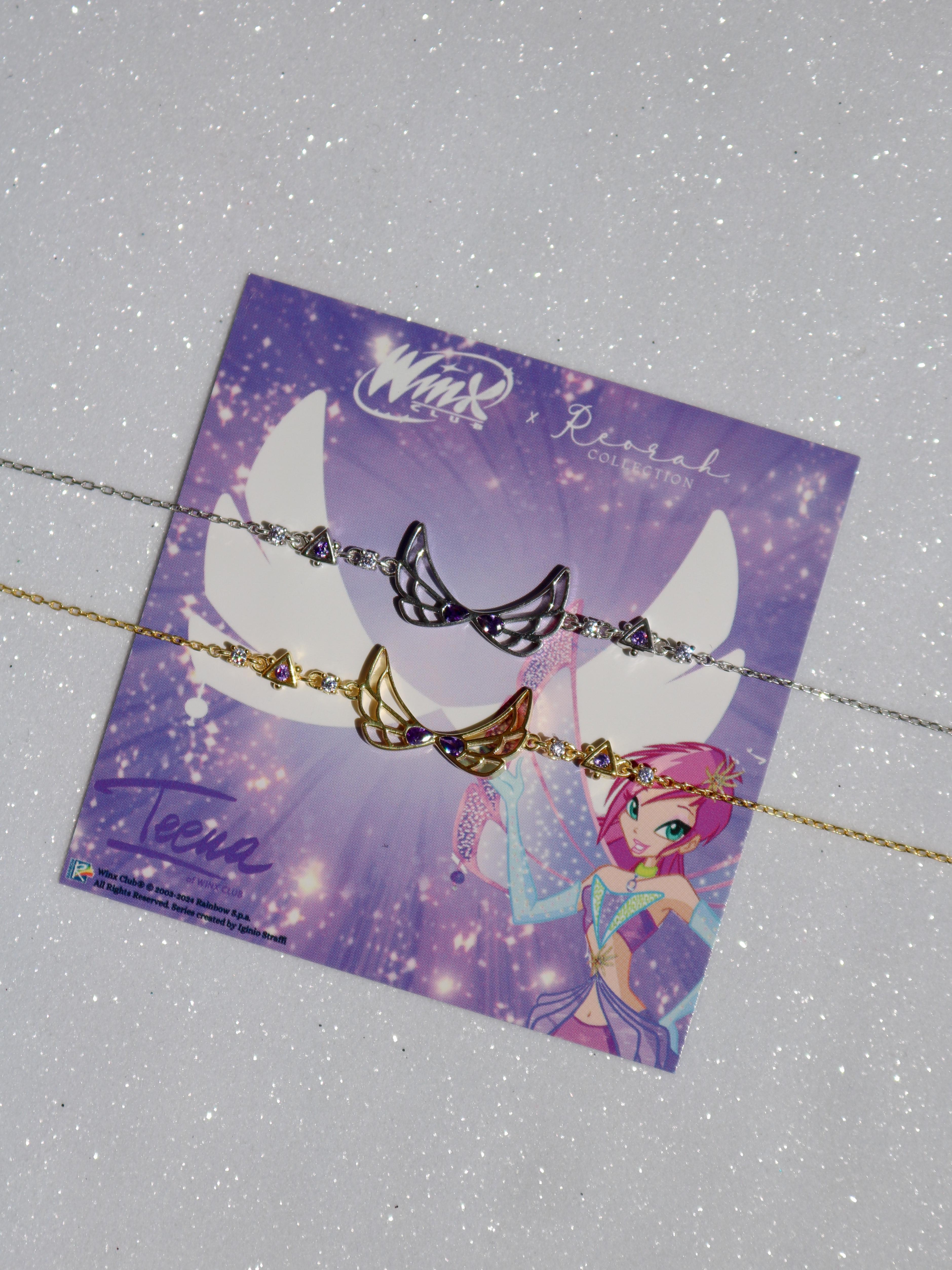 Winx Club® Tecna Enchantix Wings 925 Silver Bracelet