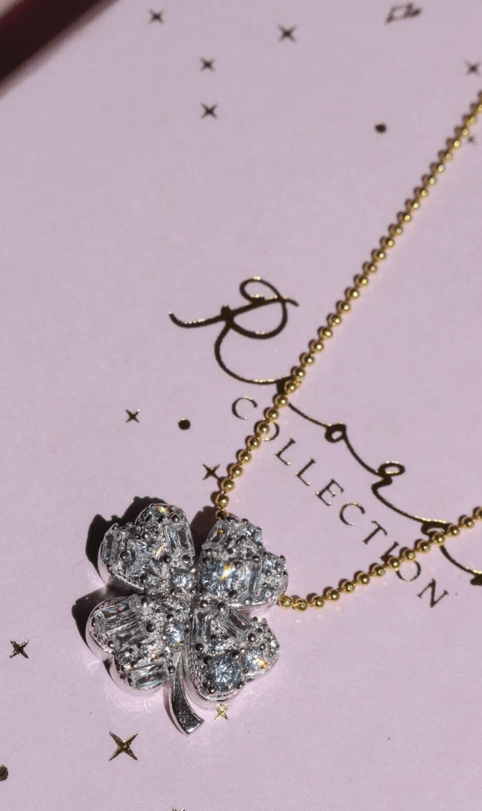 Baguette Star-Moon 925 Silver Necklace