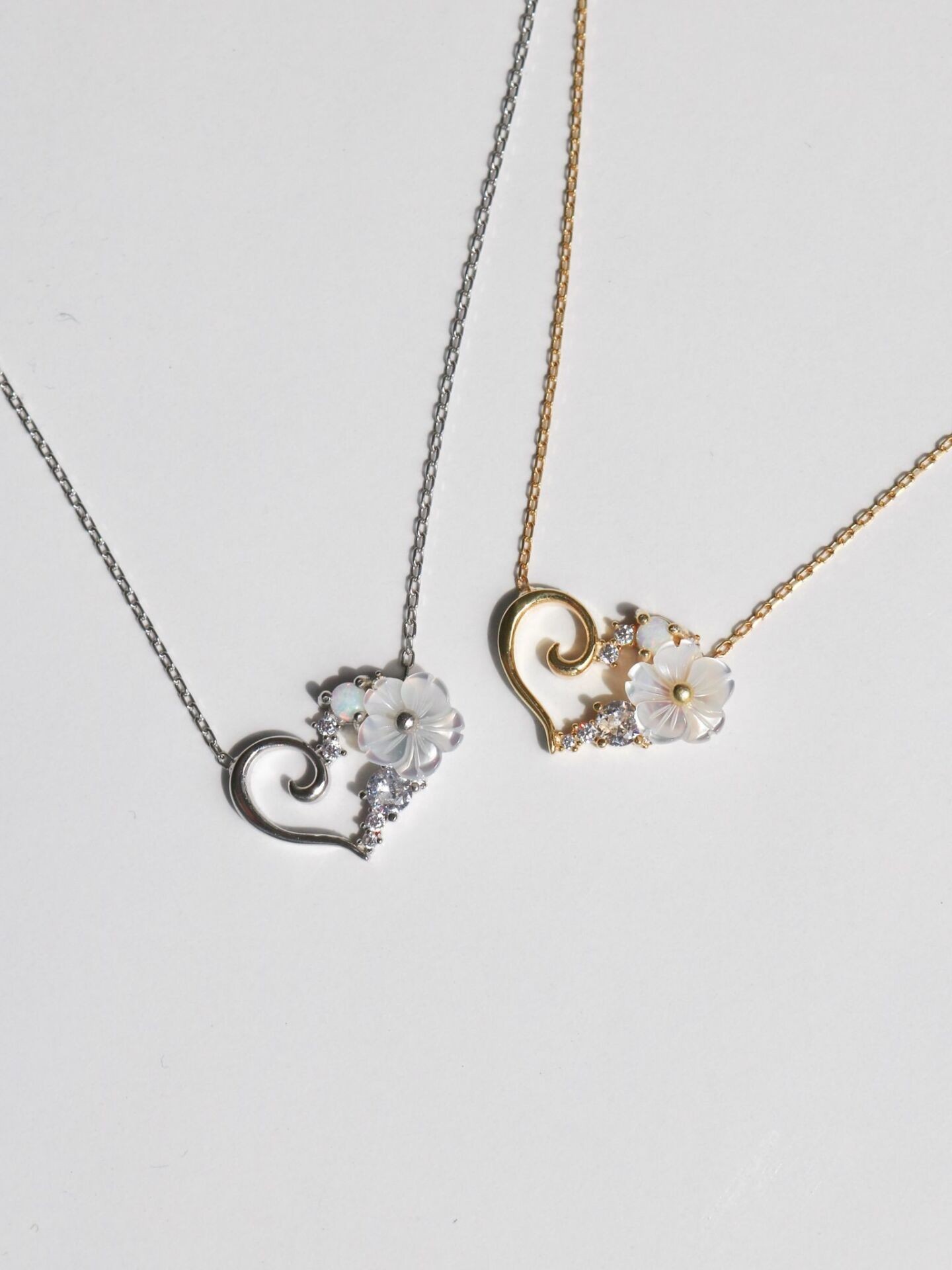 Blossom Heart 925 Silver Necklace