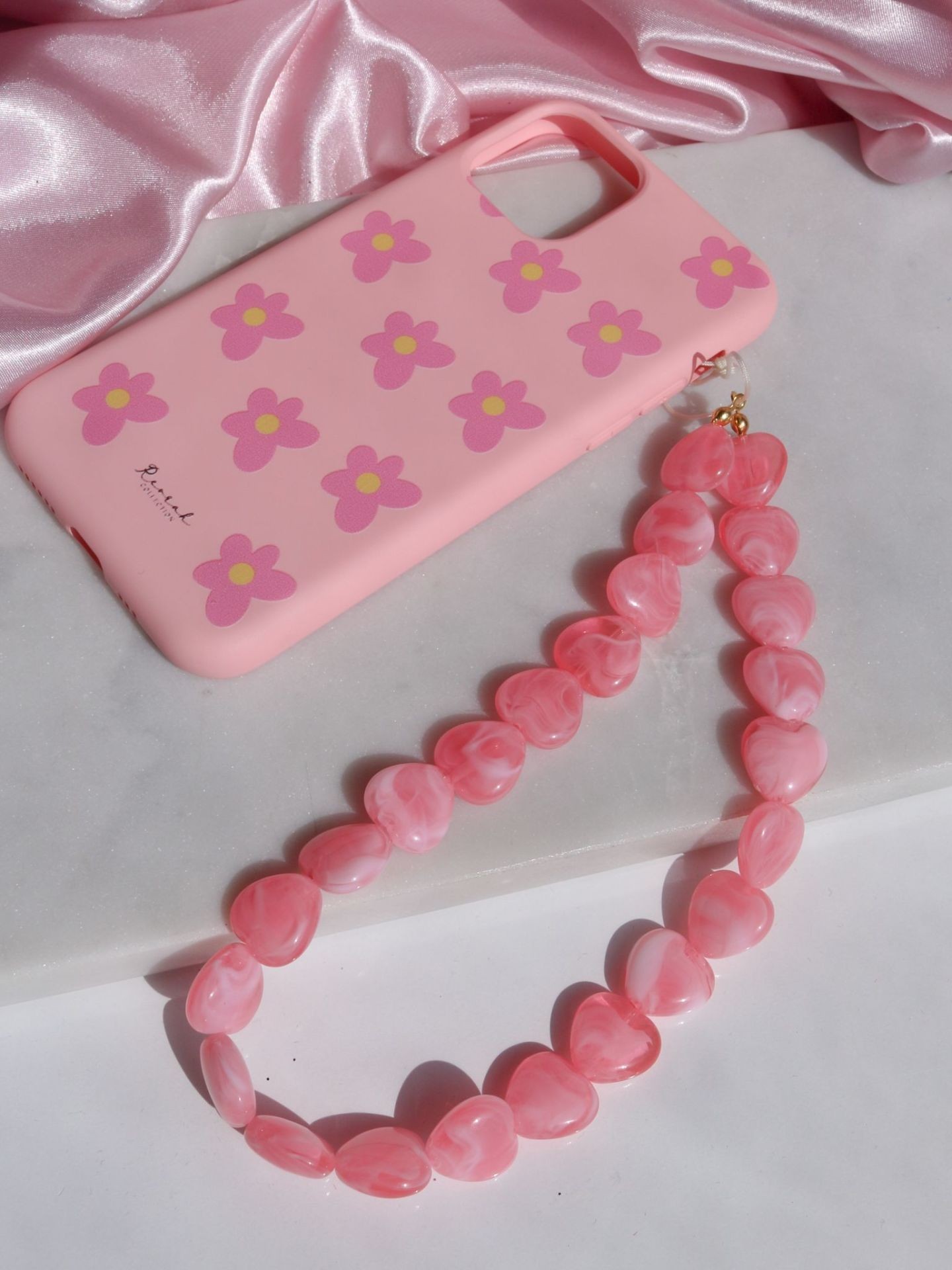 Acrylic Heart Phone Charm