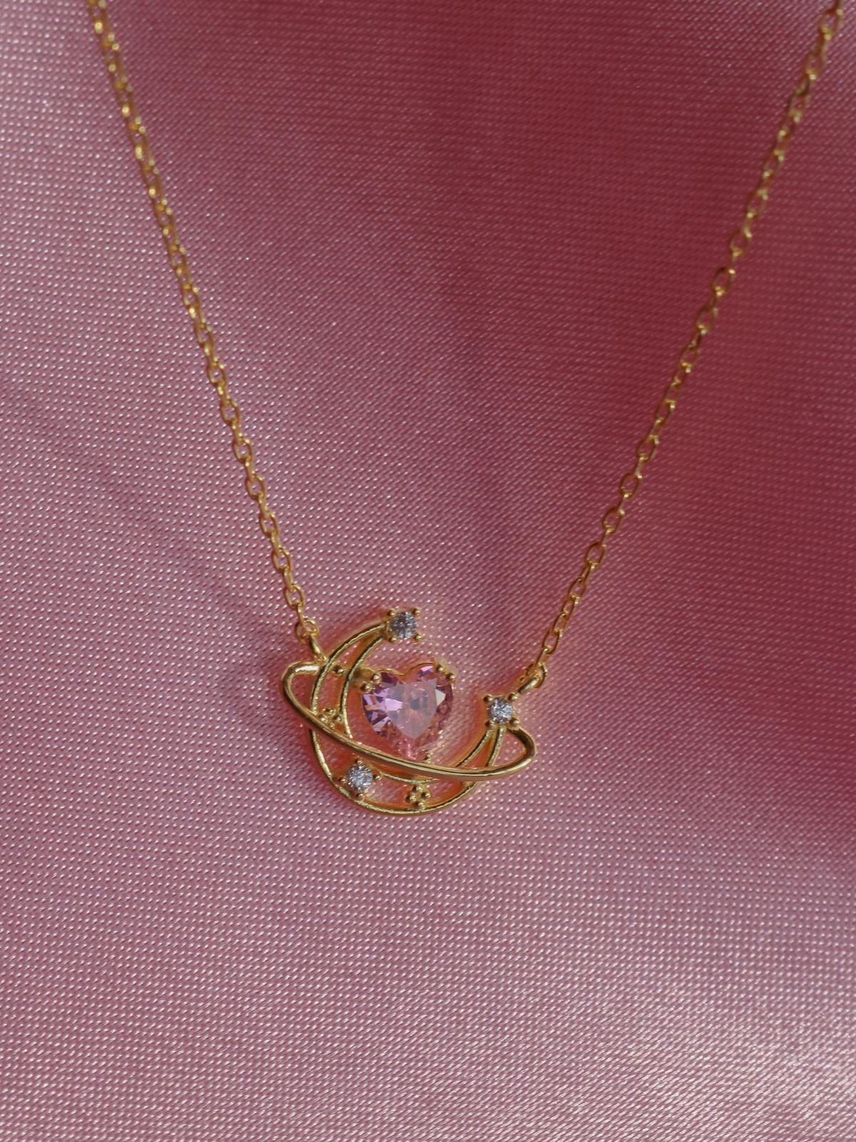 Pink Moon Necklace 925 Silver