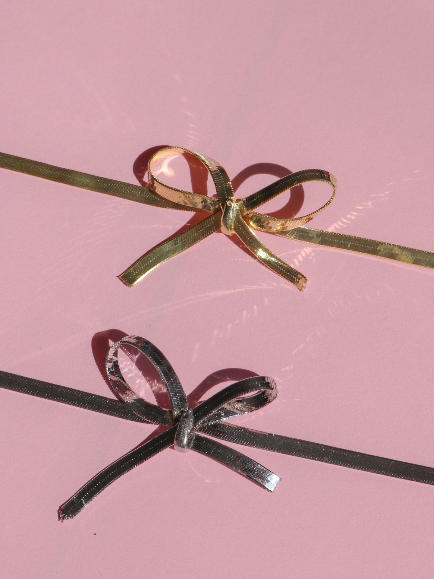 925 Silver Flat Bow Necklace