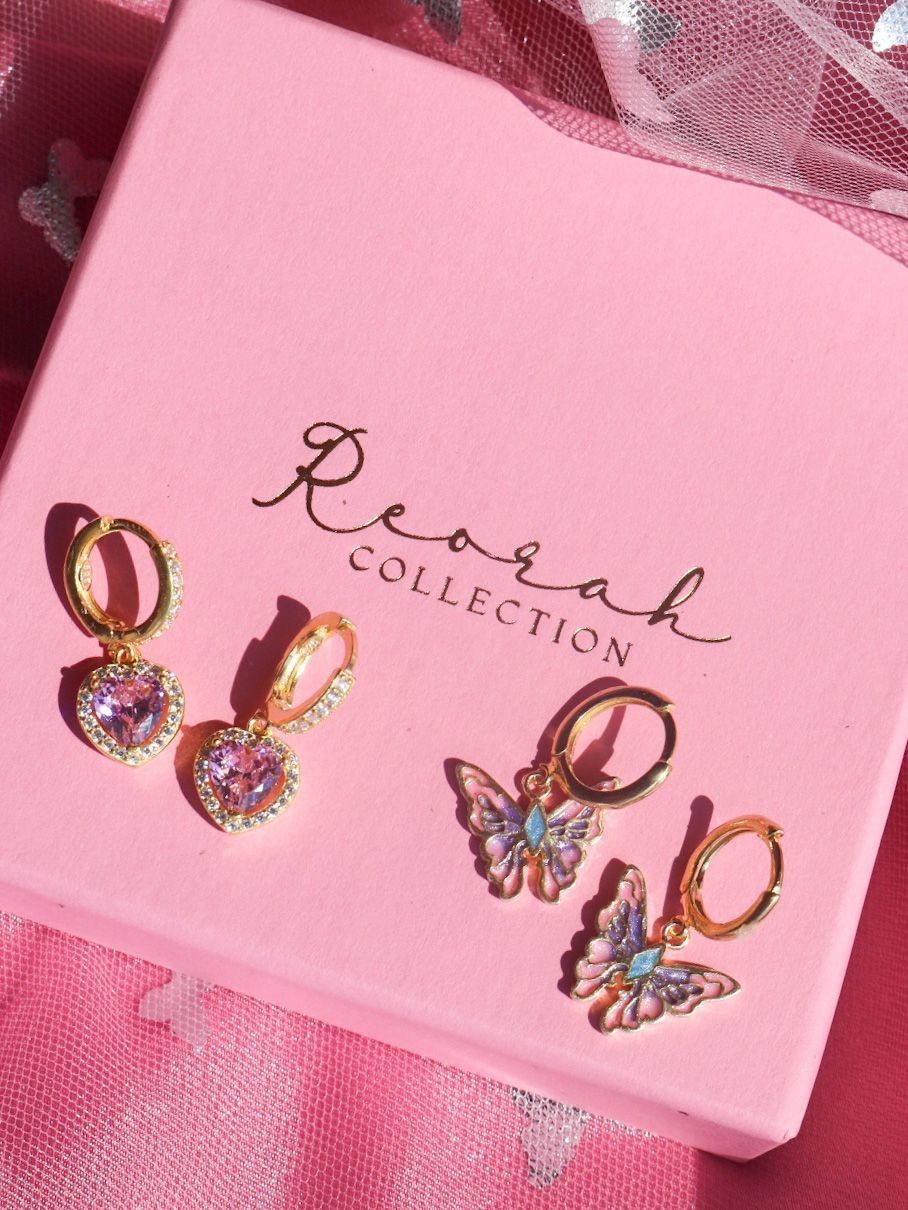 Fairy Elina Butterfly Earring 925 Gümüş