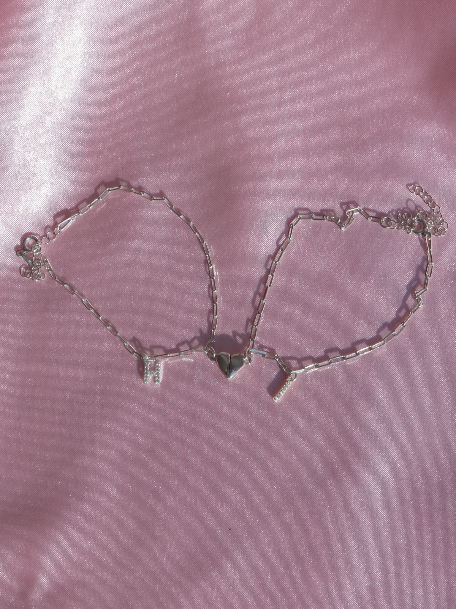 Our Heart is a 925 Silver Couple Bracelet