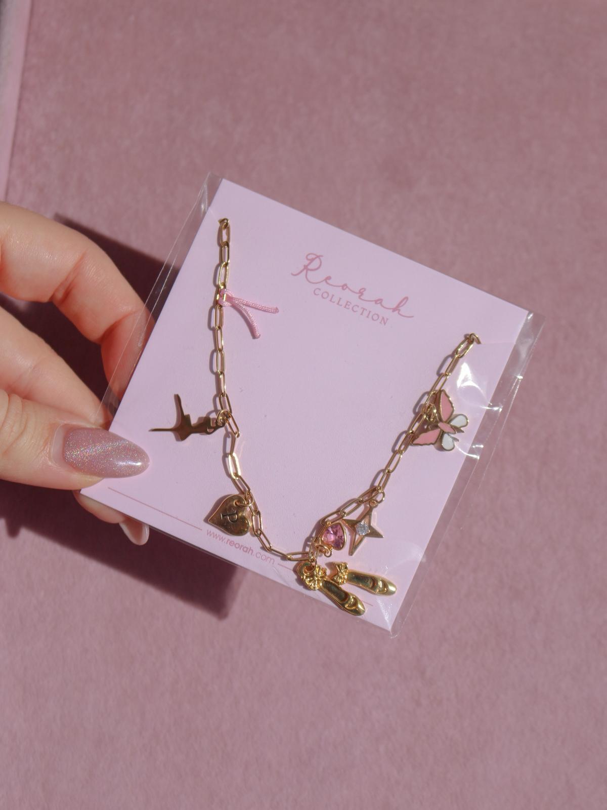 Ballet Shoes Charm Kolye