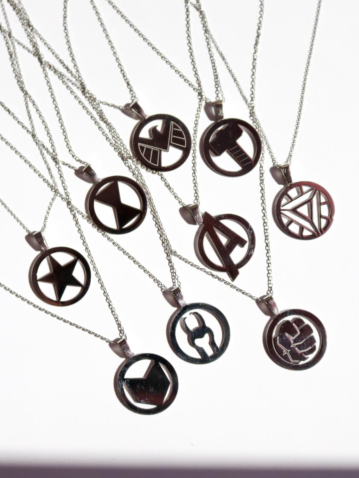 Marvel Emblem 925 Silver Necklaces