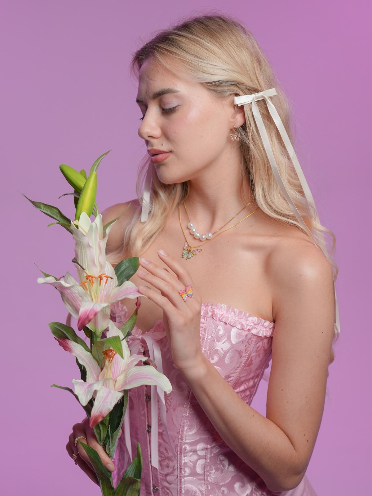 Glitter Mermaid Elina Necklace Set