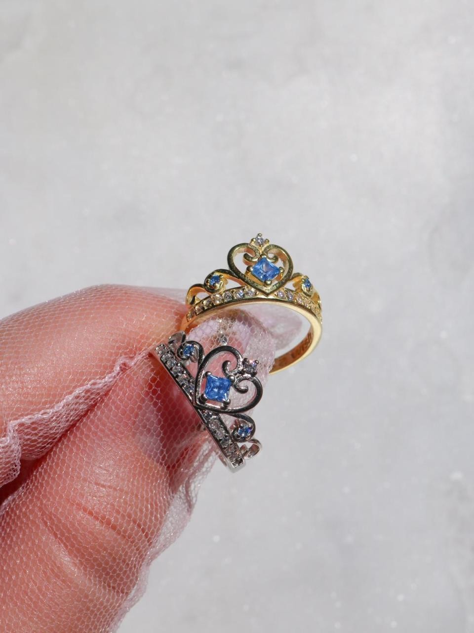 Cinderella 925 Silver Crown Ring