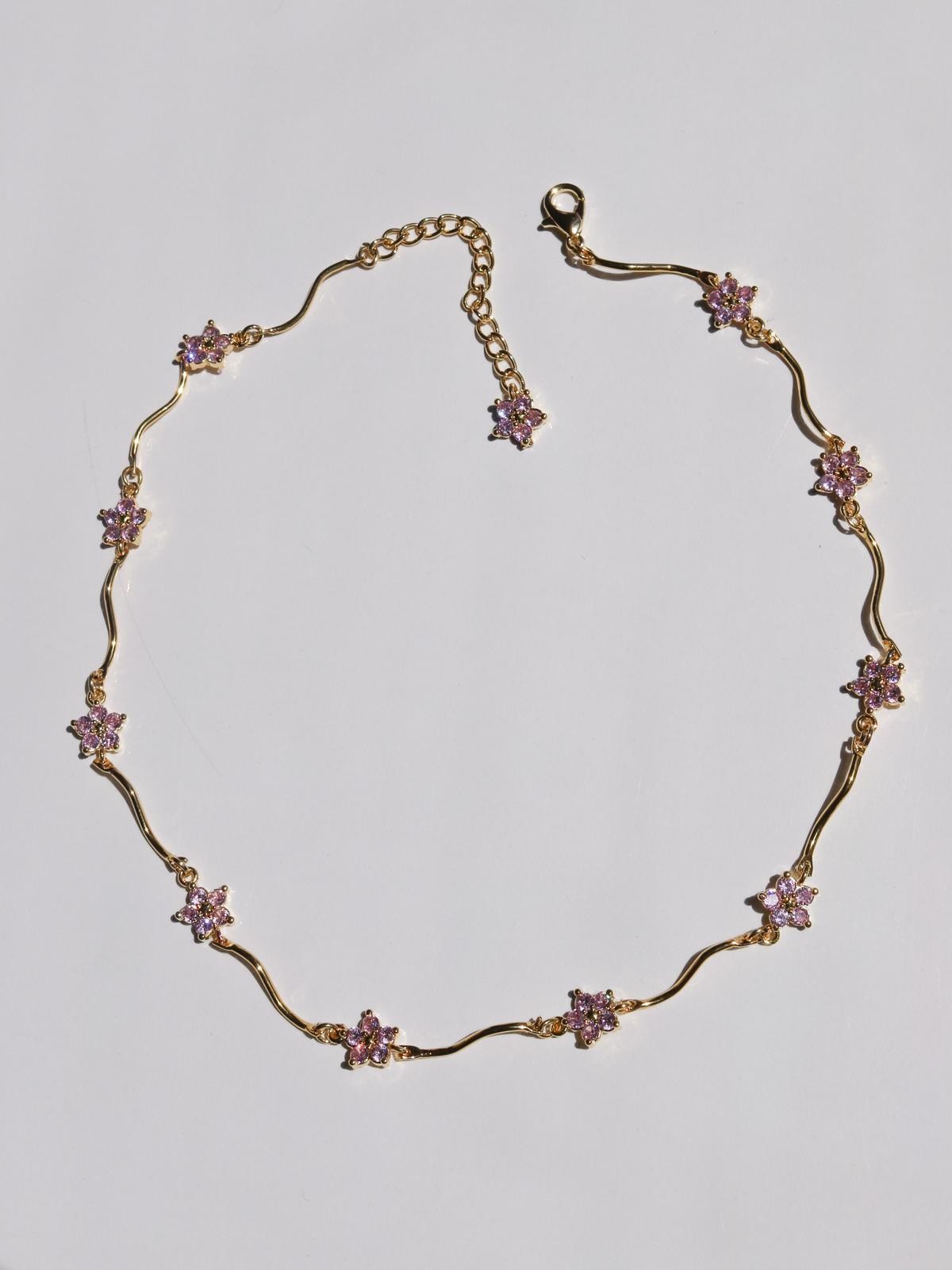 Dancing Flowers Choker Necklace