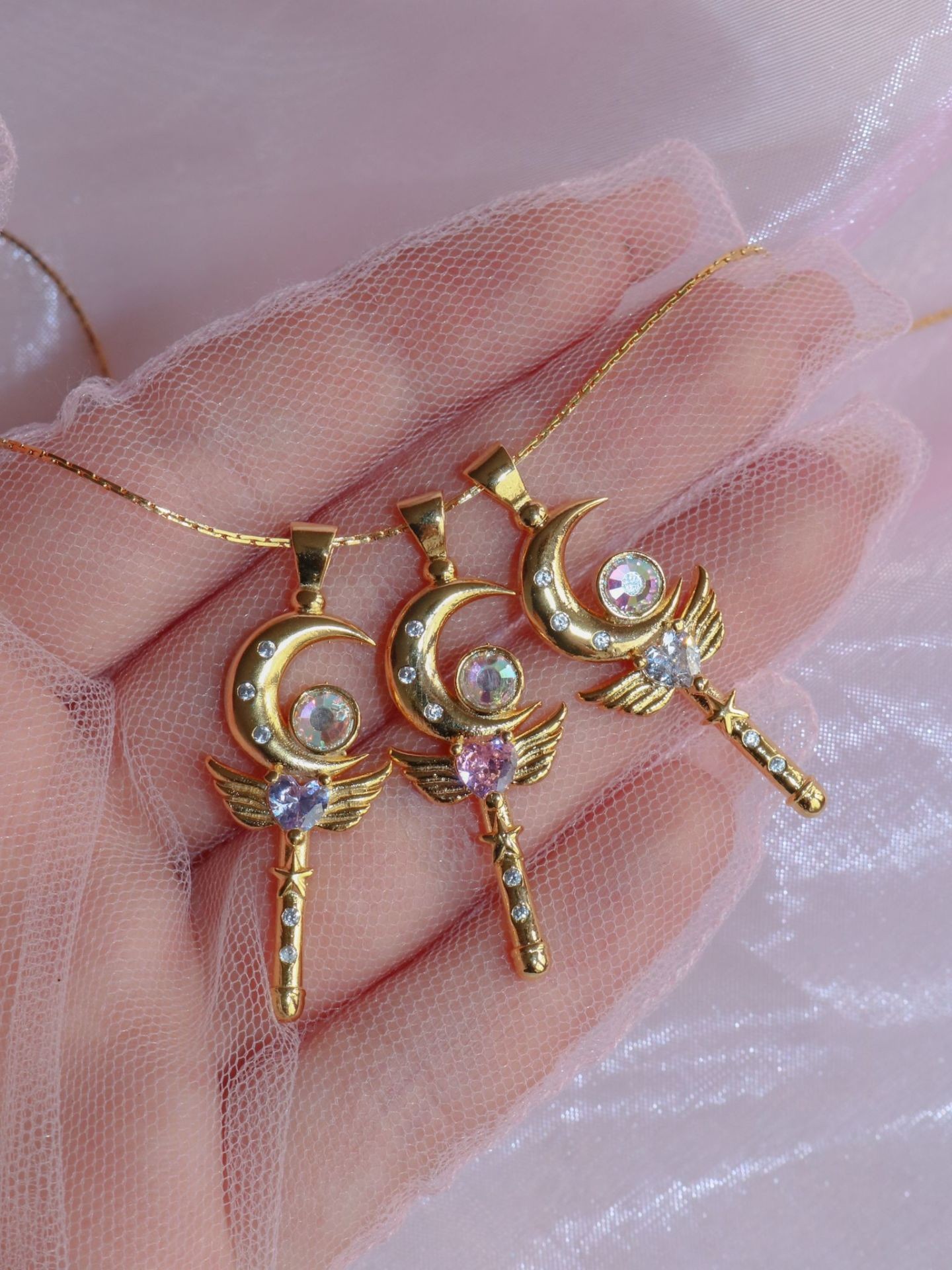 Sailor Moon Wand Magic Wand Necklace