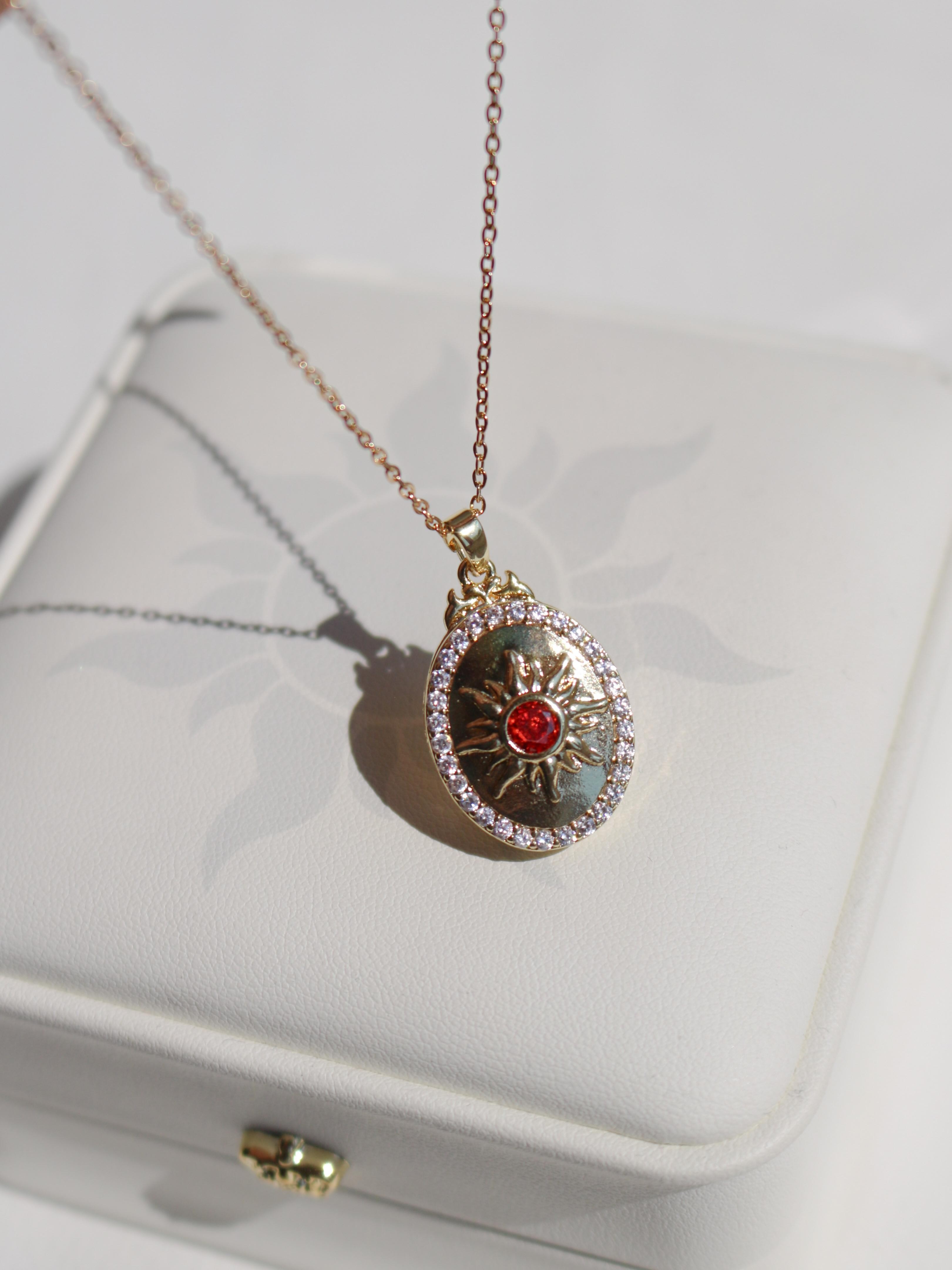 Solar Flame Kişiye Özel Fotoğraflı Locket Çelik Kolye