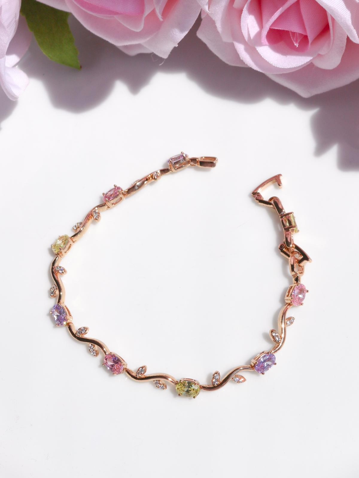 Tulip Flower Steel Bracelet