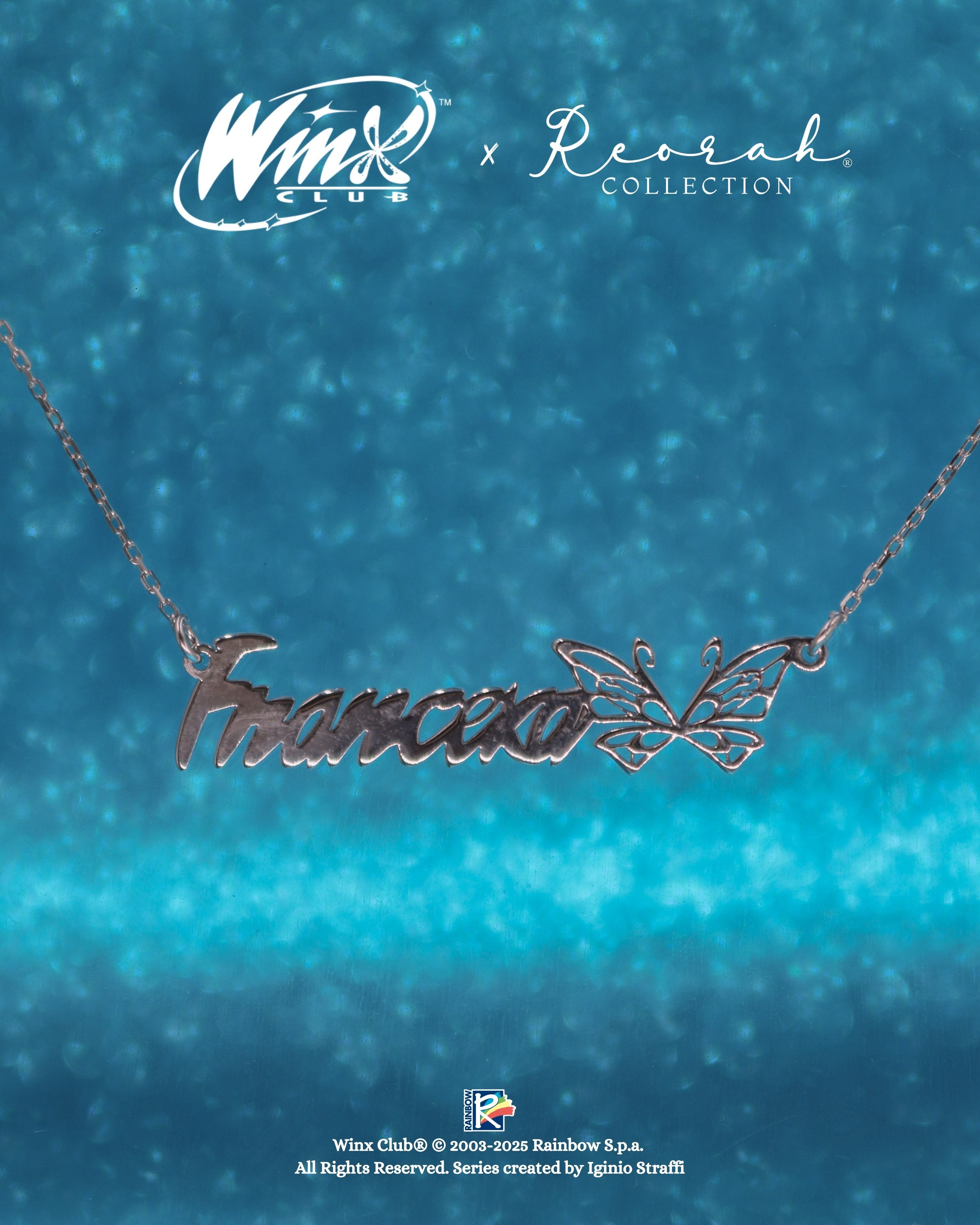 Winx Club® Kişiye Özel Enchantix Wings İsim Kolye