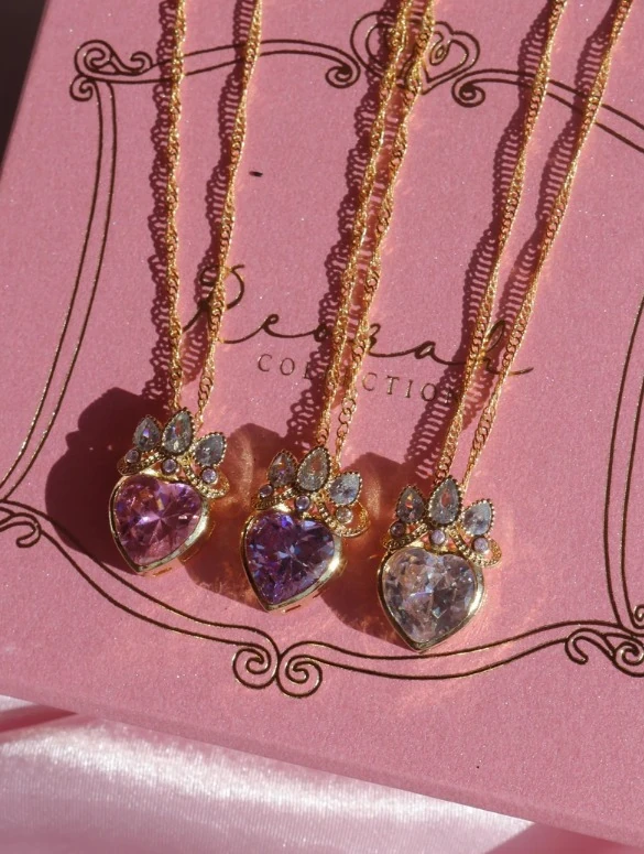 Rapunzel Crown Heart Kolye