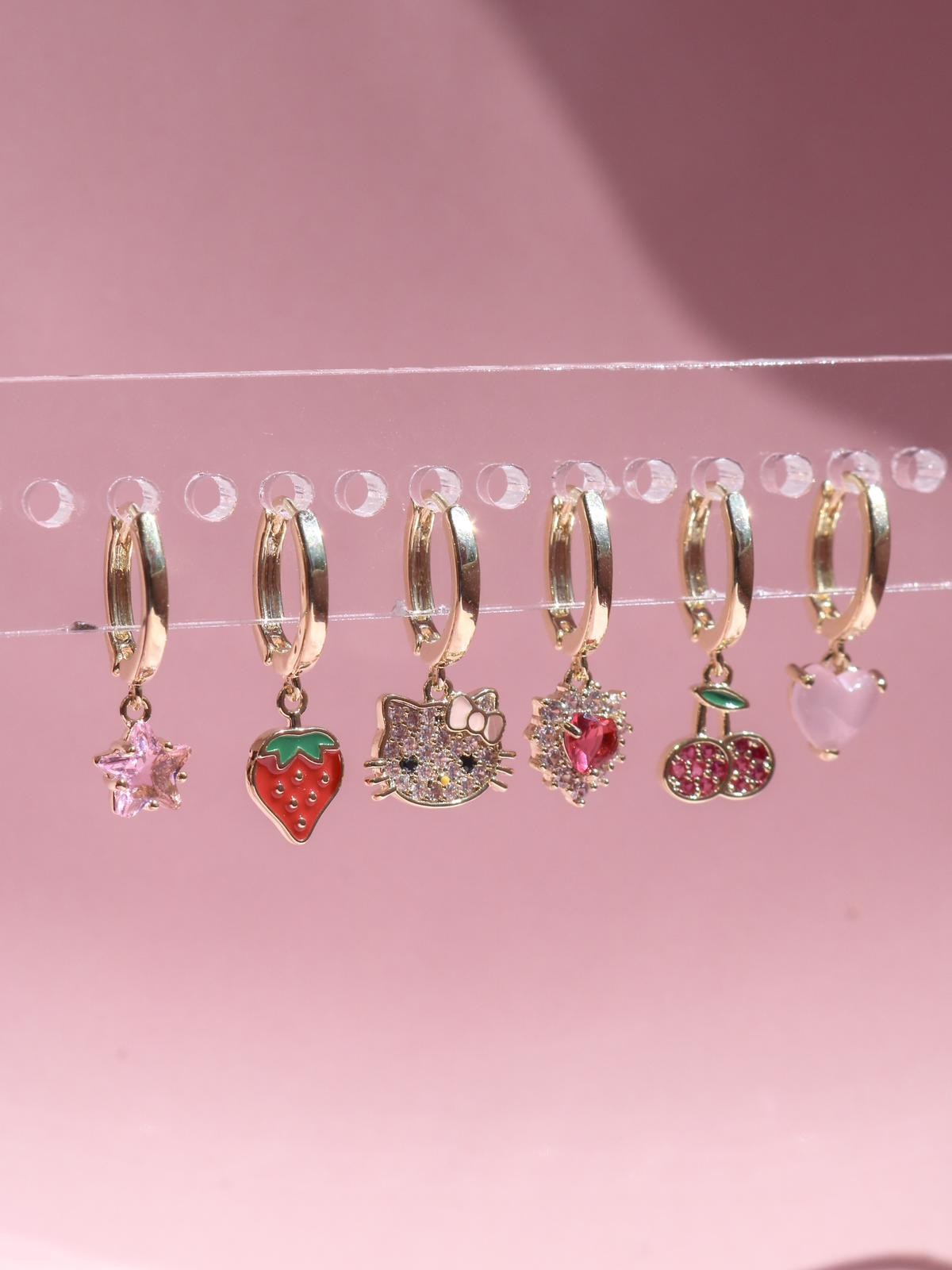 Sweet Kitty Earring Set