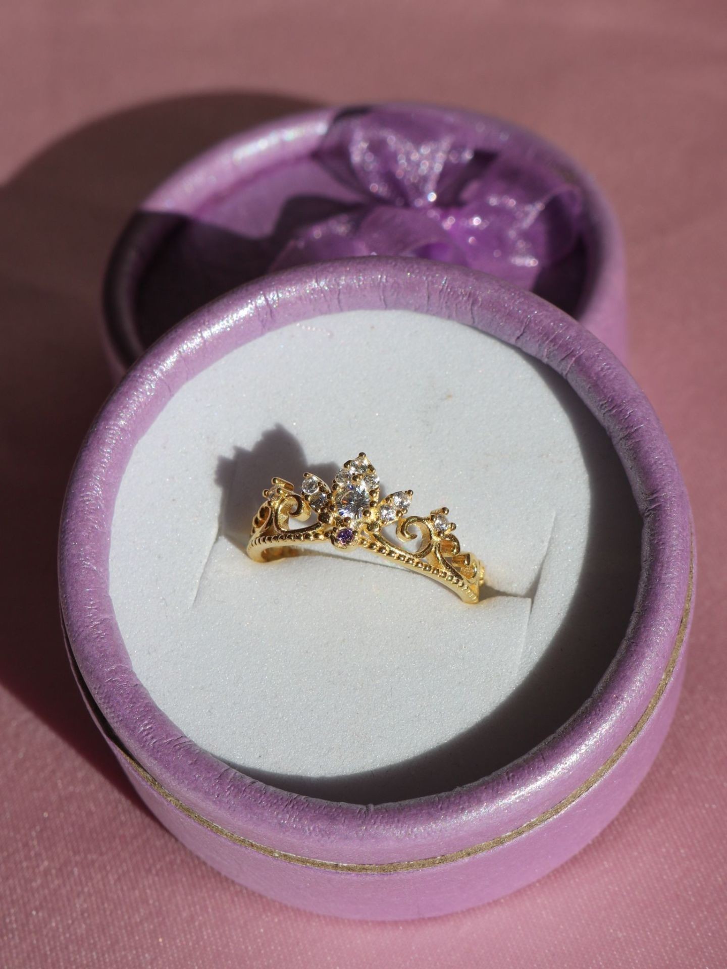 Rapunzel Royal Crown Ring 925 Silver