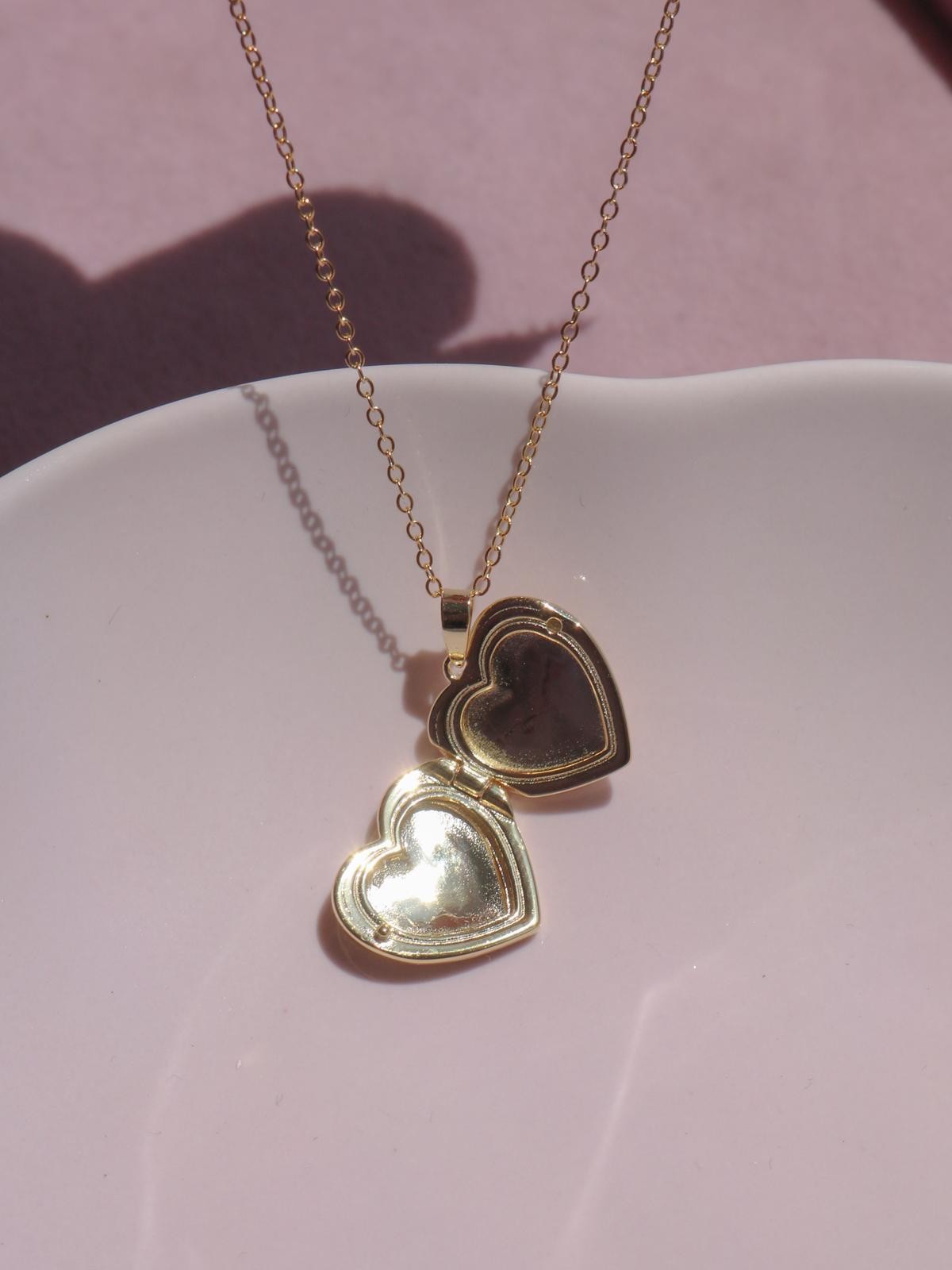Light of My Heart Kişiye Özel Yazılı ve Fotoğraflı 925 Gümüş Kolye