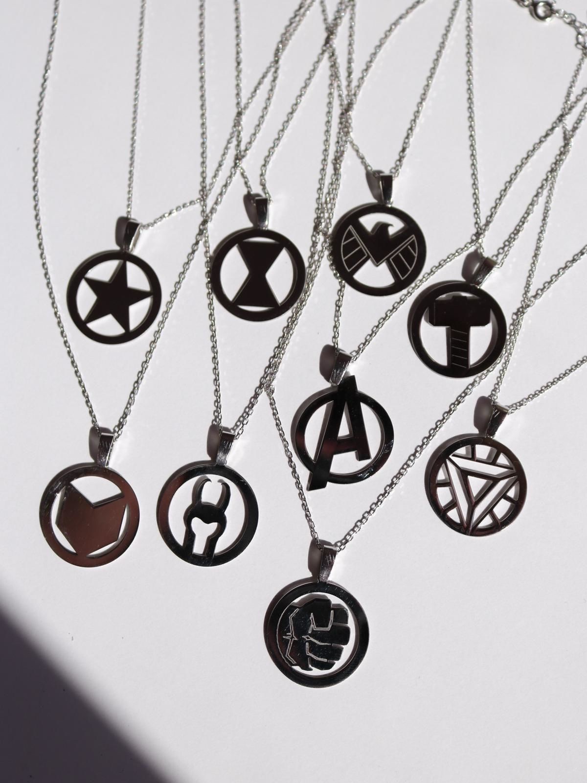 Marvel Emblem 925 Silver Necklaces