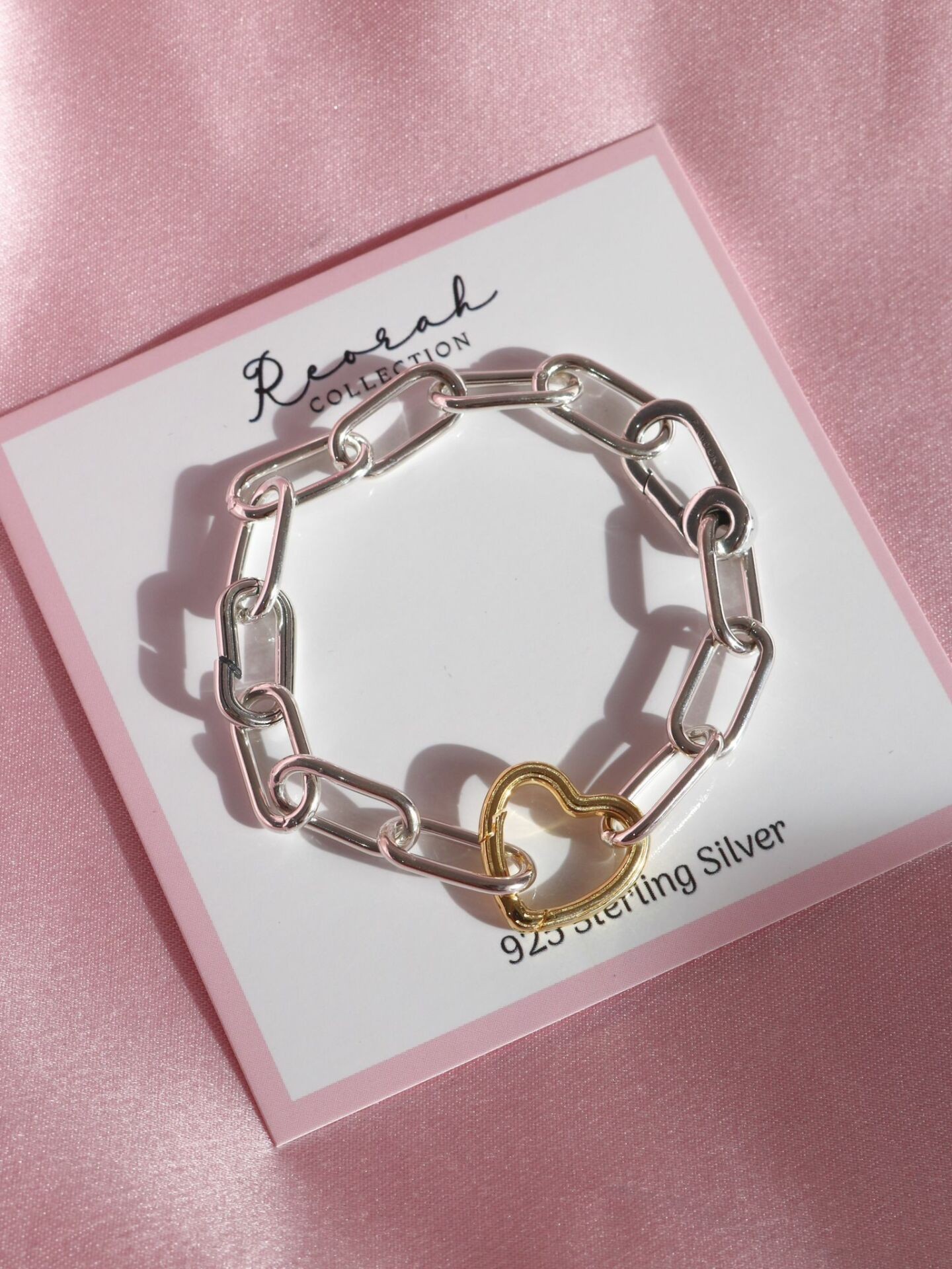 Charm Chain 925 Silver Bracelet