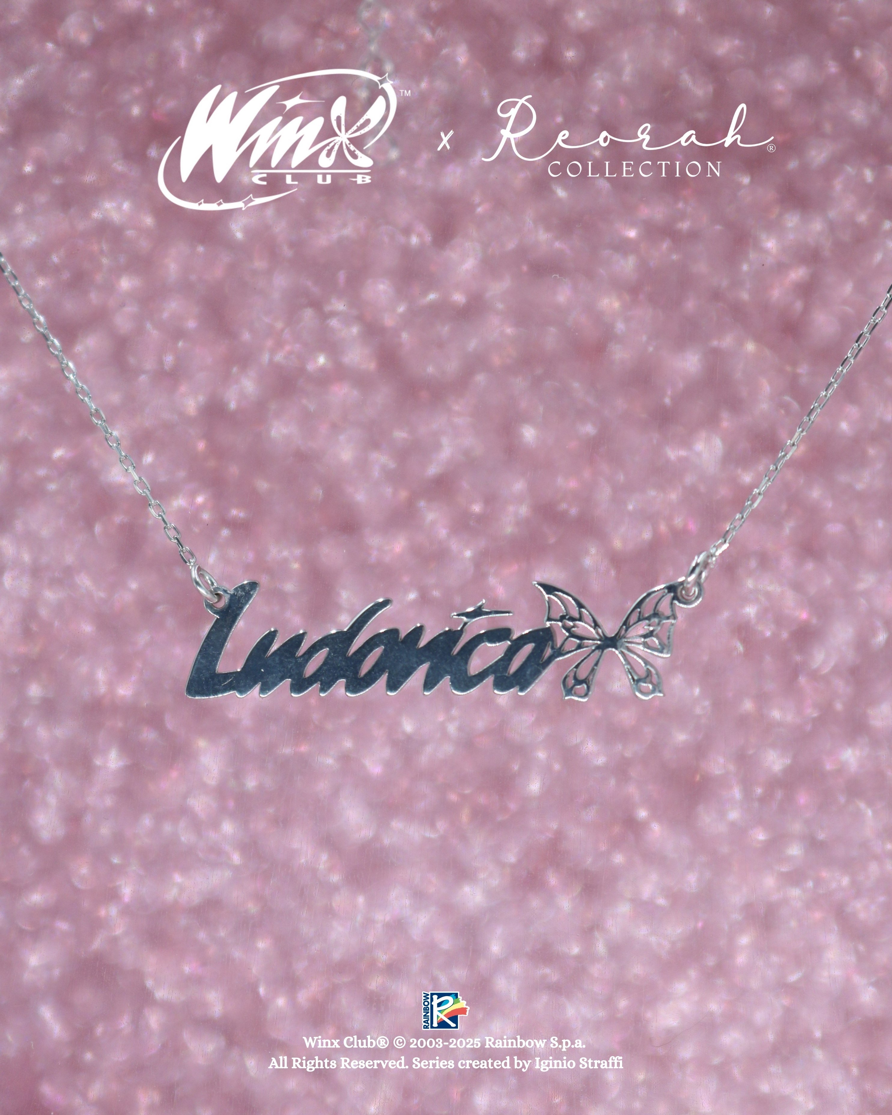 Winx Club® Kişiye Özel Enchantix Wings İsim Kolye