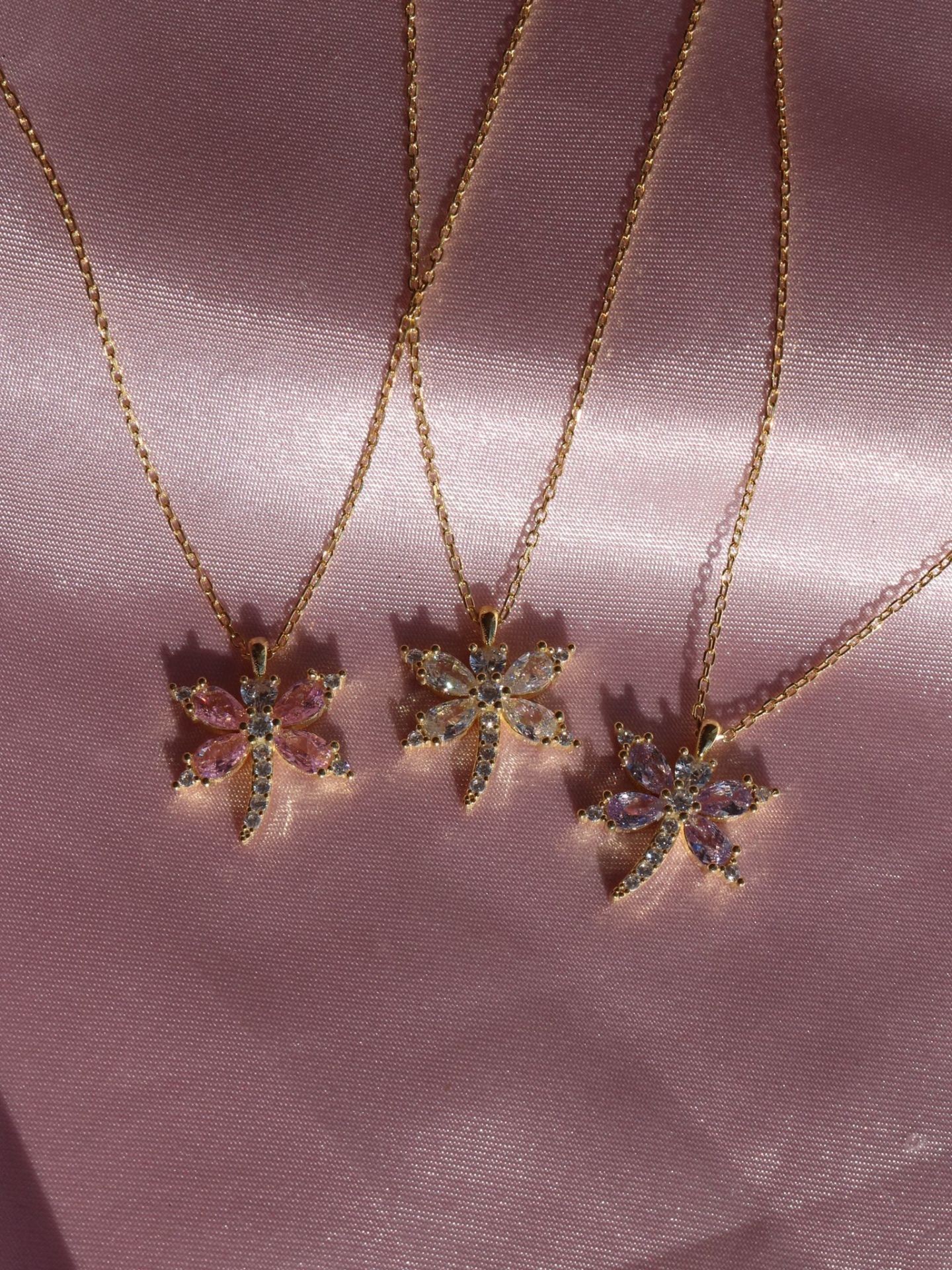 Cute Dragonfly Necklace 925 Silver