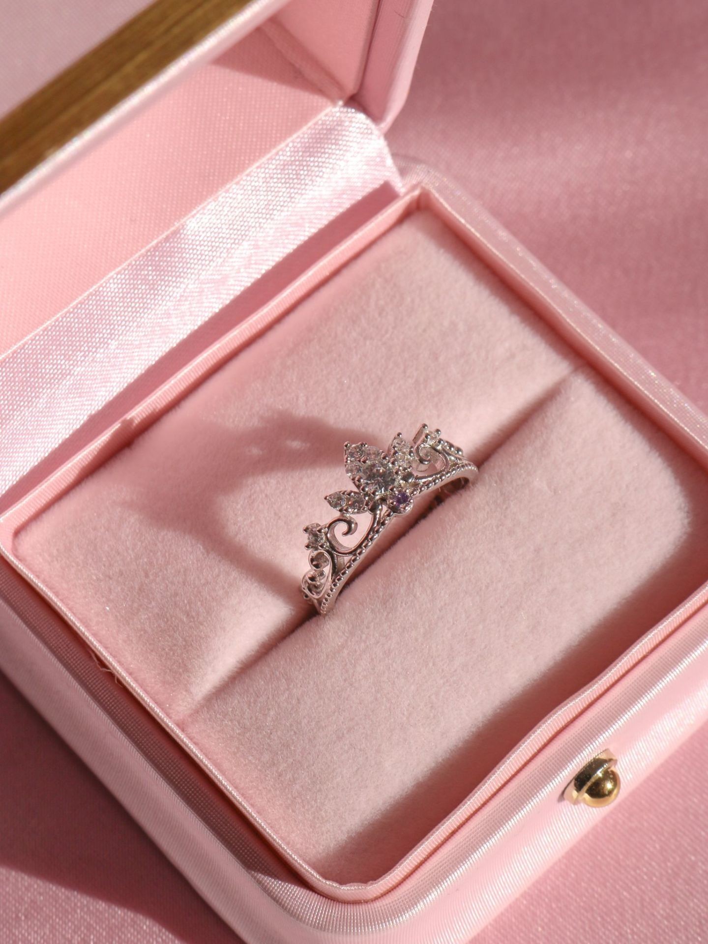 Rapunzel Royal Crown Ring 925 Silver