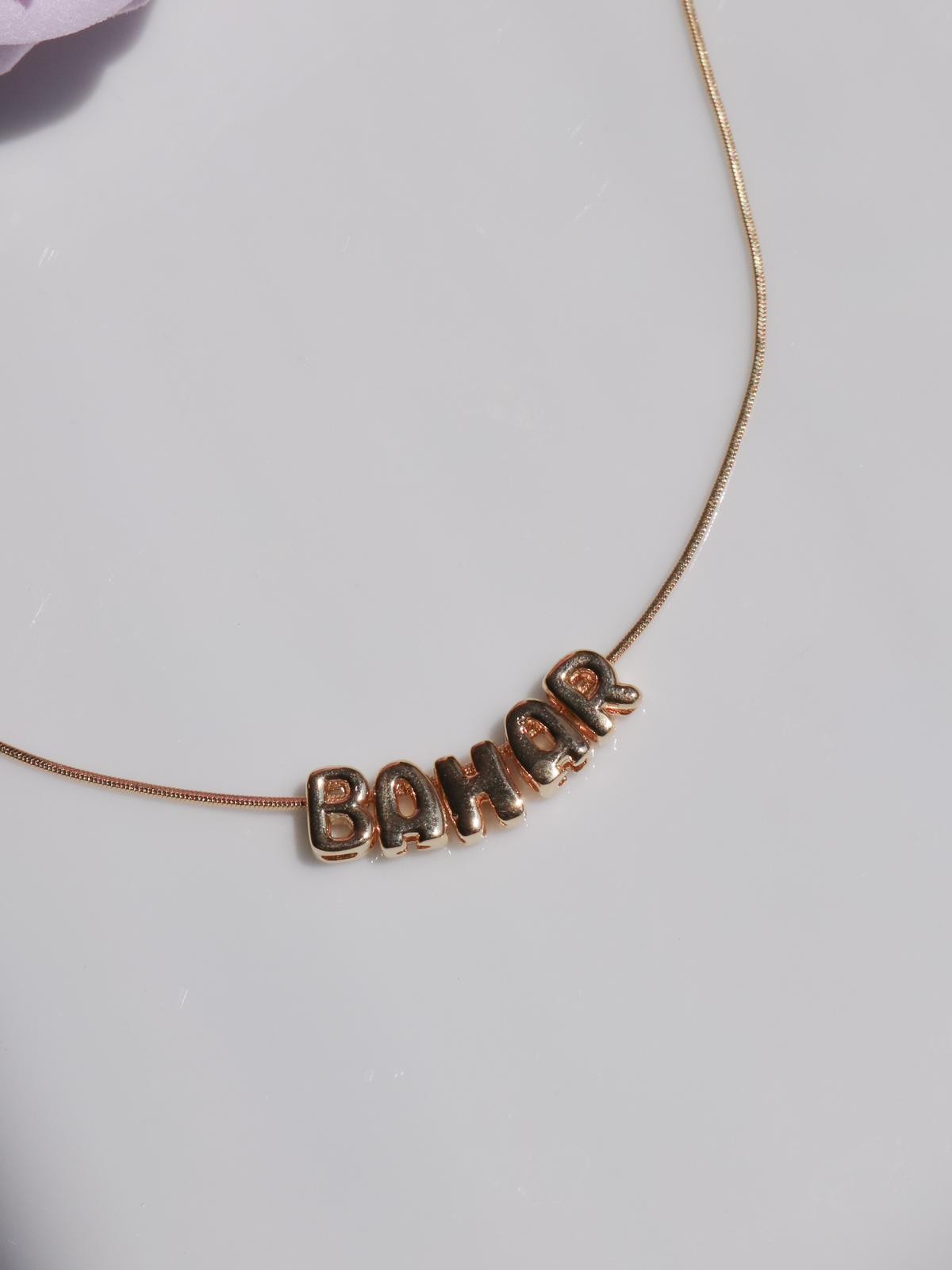 Bombe Letter Name Necklace