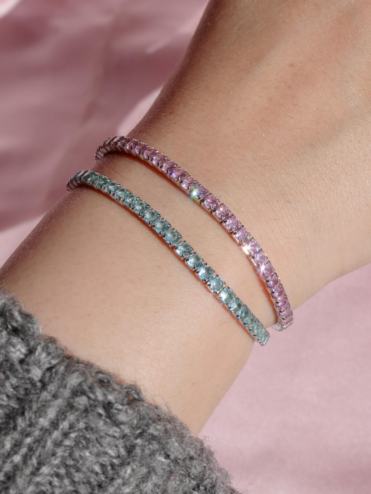 Flexible Waterway 925 Silver Bracelet