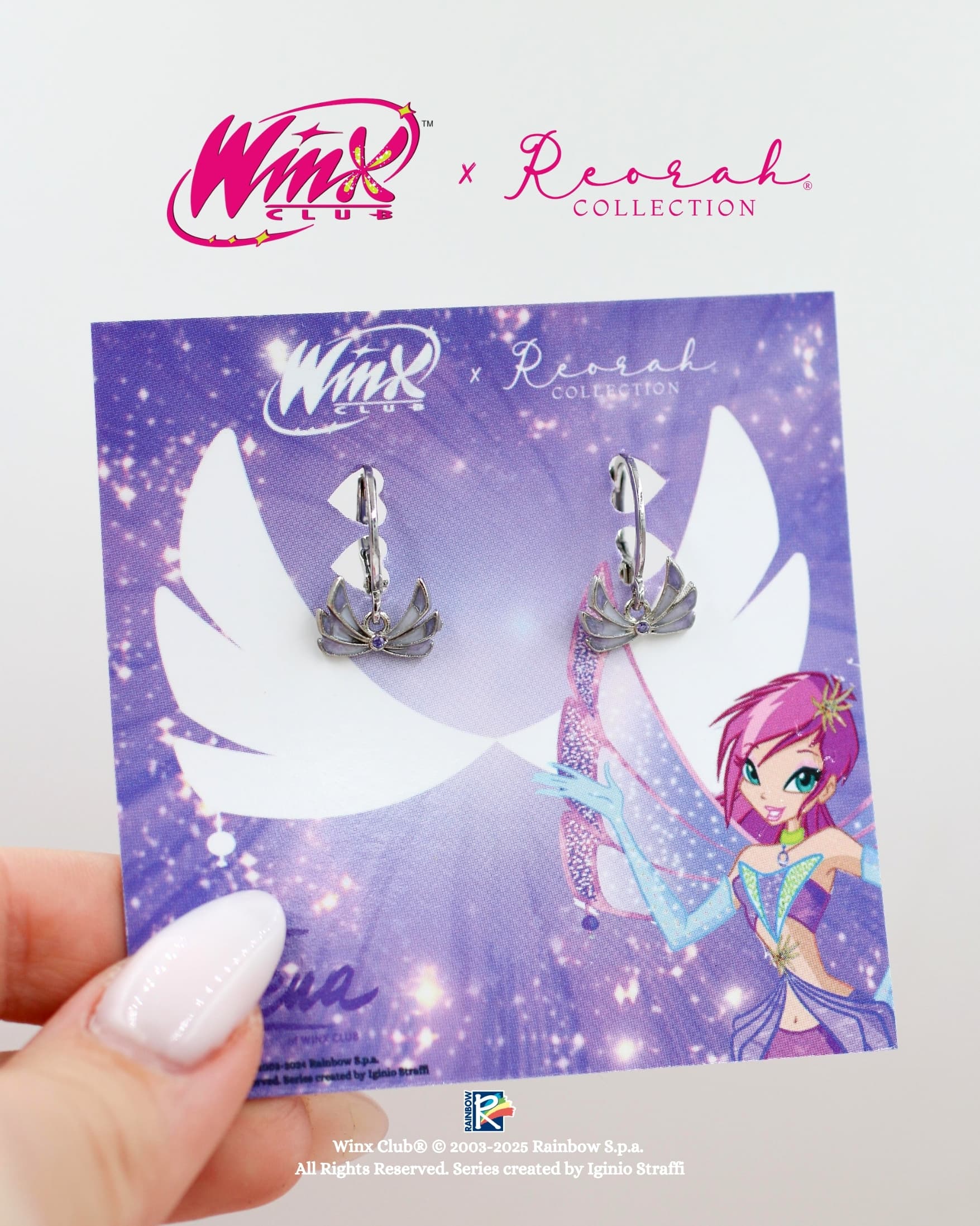 Winx Club® Tecna Enchantix Fairy Wings Earrings