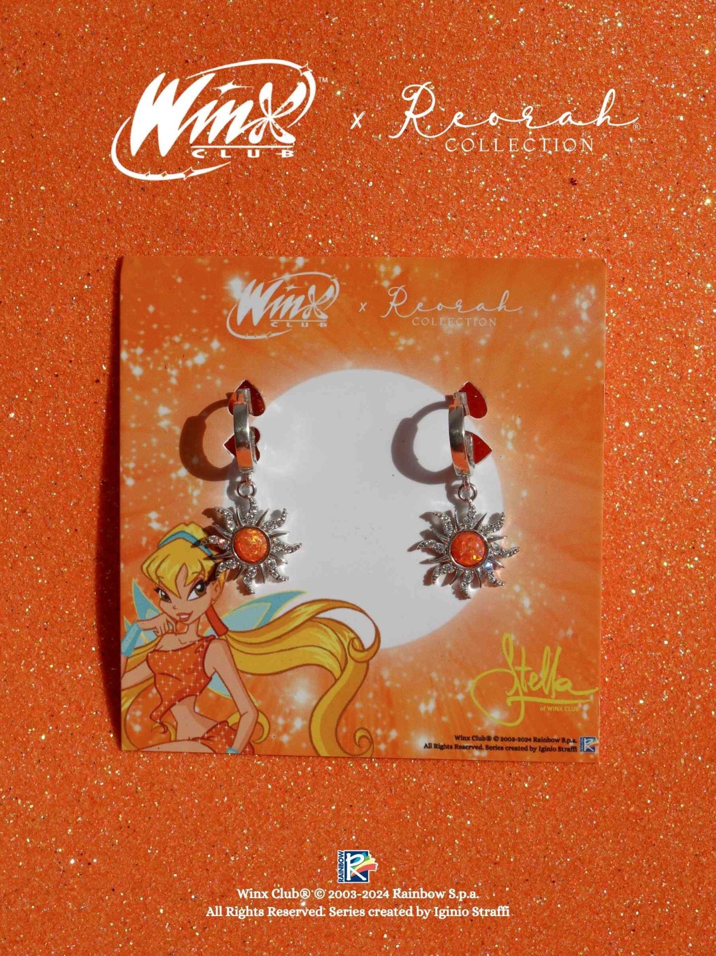 Winx Club® Stella Opal Sun Earring 925 Sterling Silver