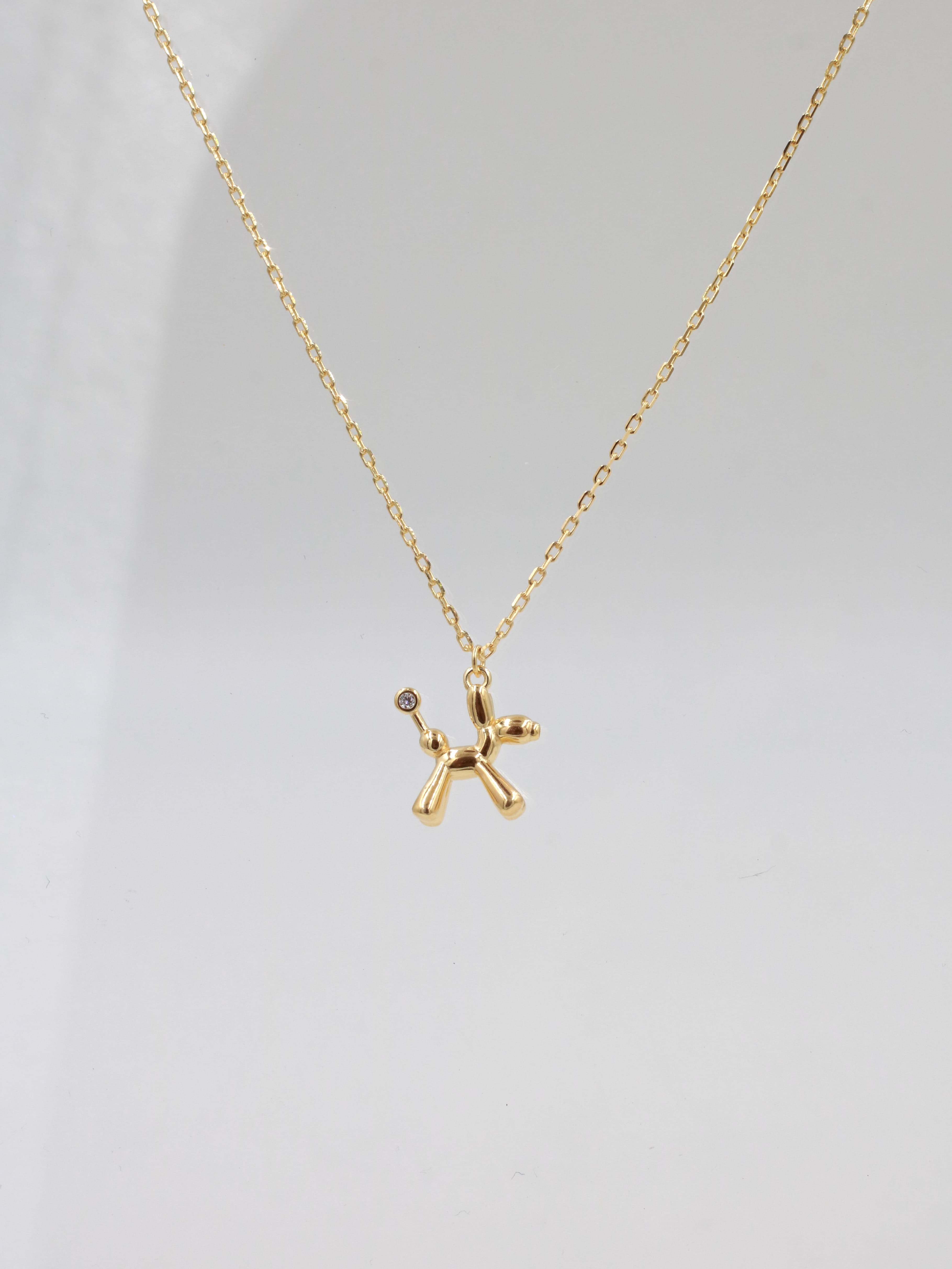 Minimal Puppy 925 Gümüş Kolye