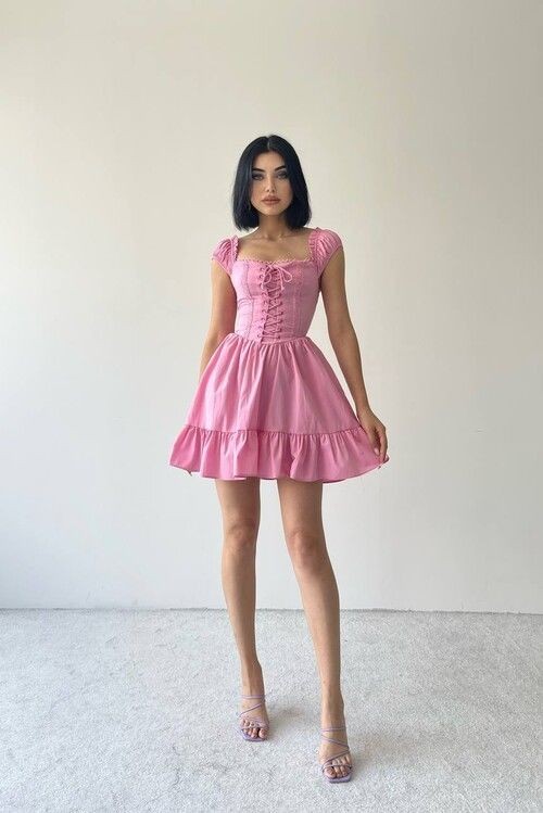 Pink Cottagecore Dress