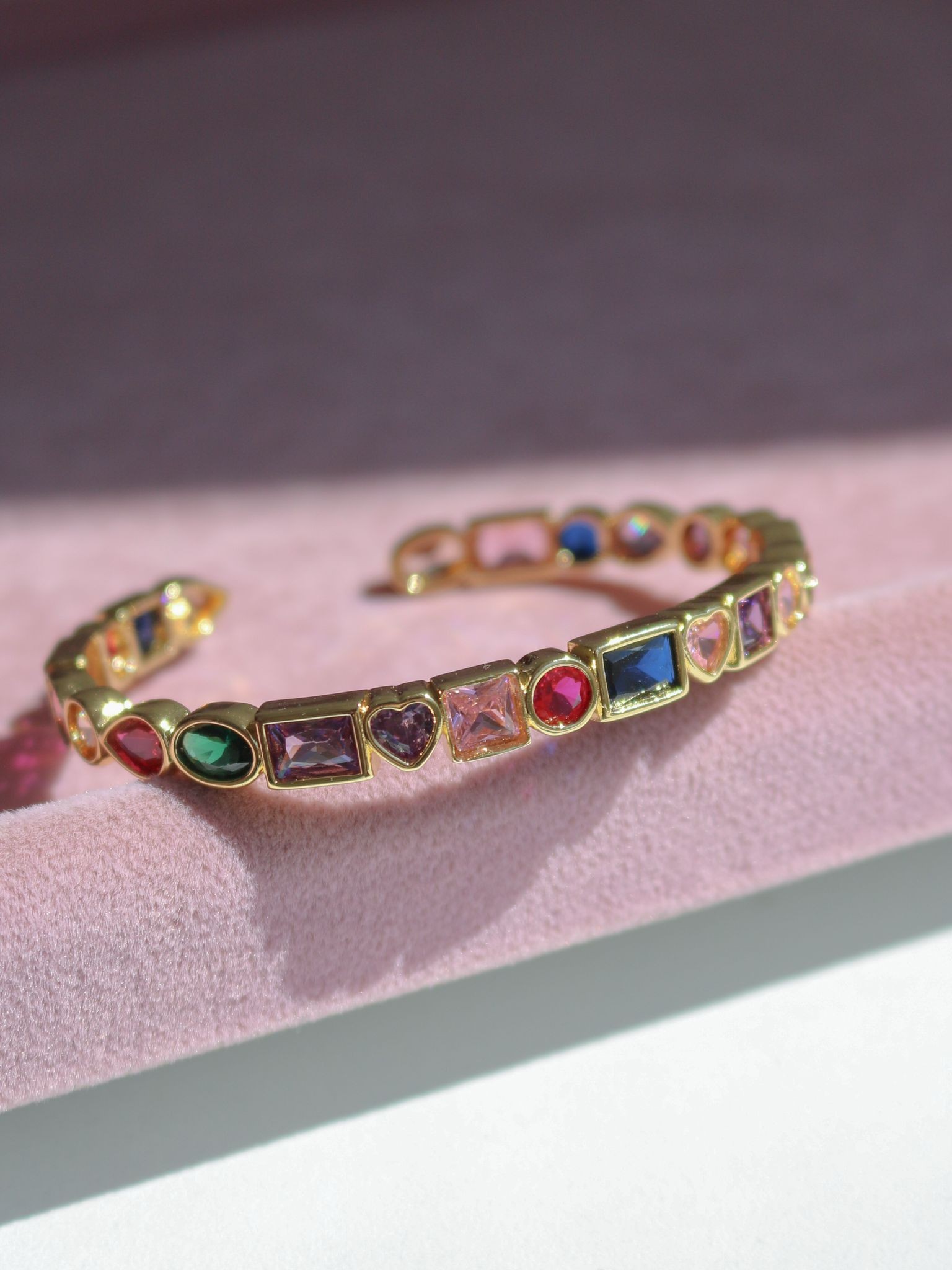 Colorful Golden Mosaic Bracelet