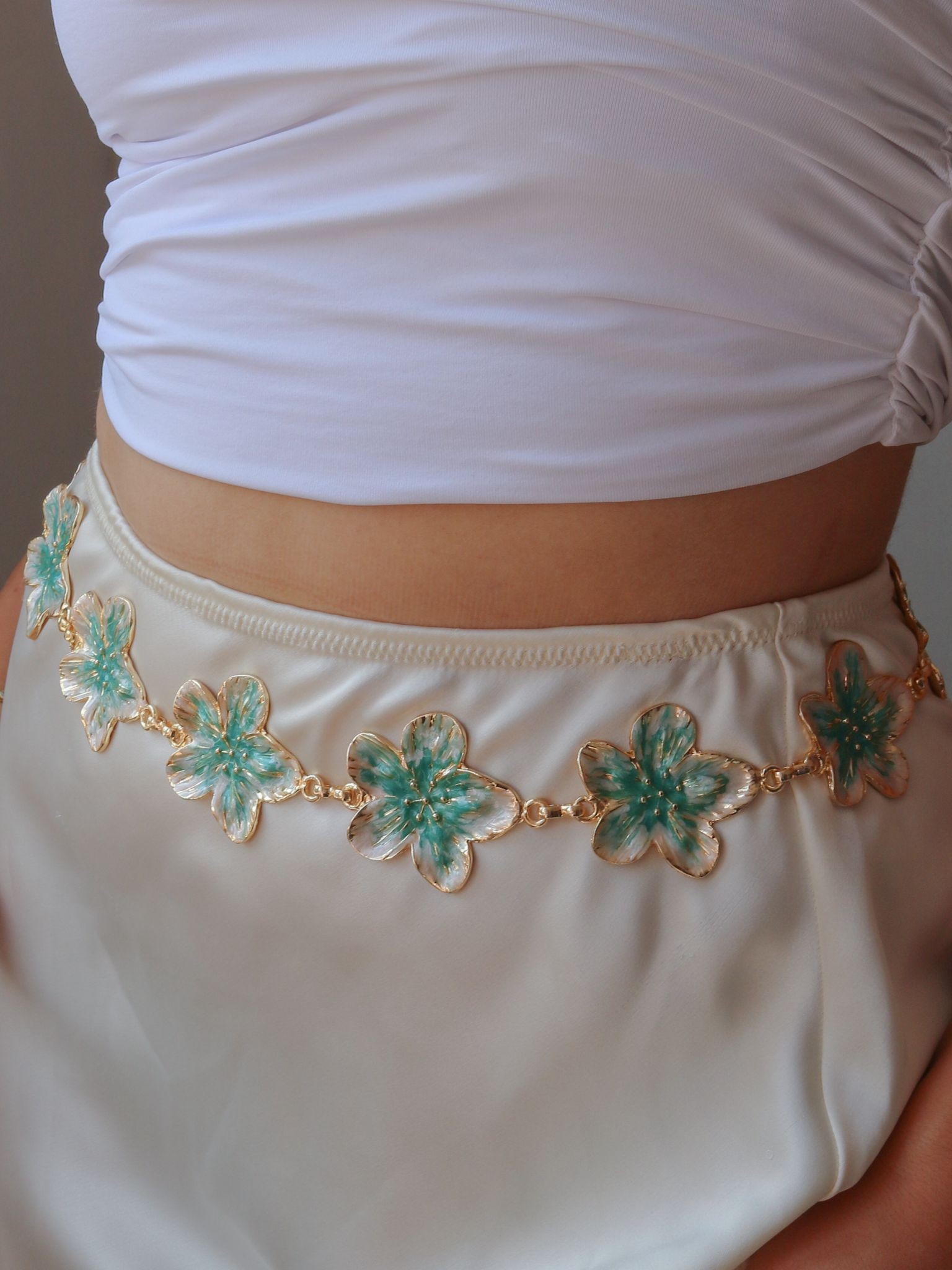Yeşil Lotus Çiçeği Kemer
