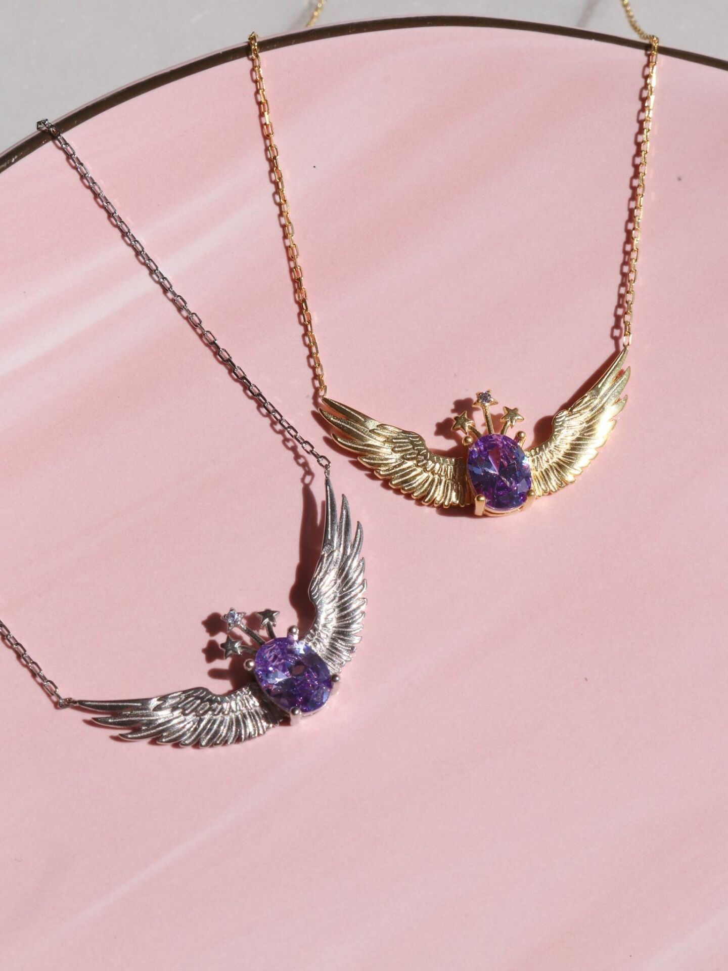 Wand of Light Magic Pegasus Necklace 925 Silver