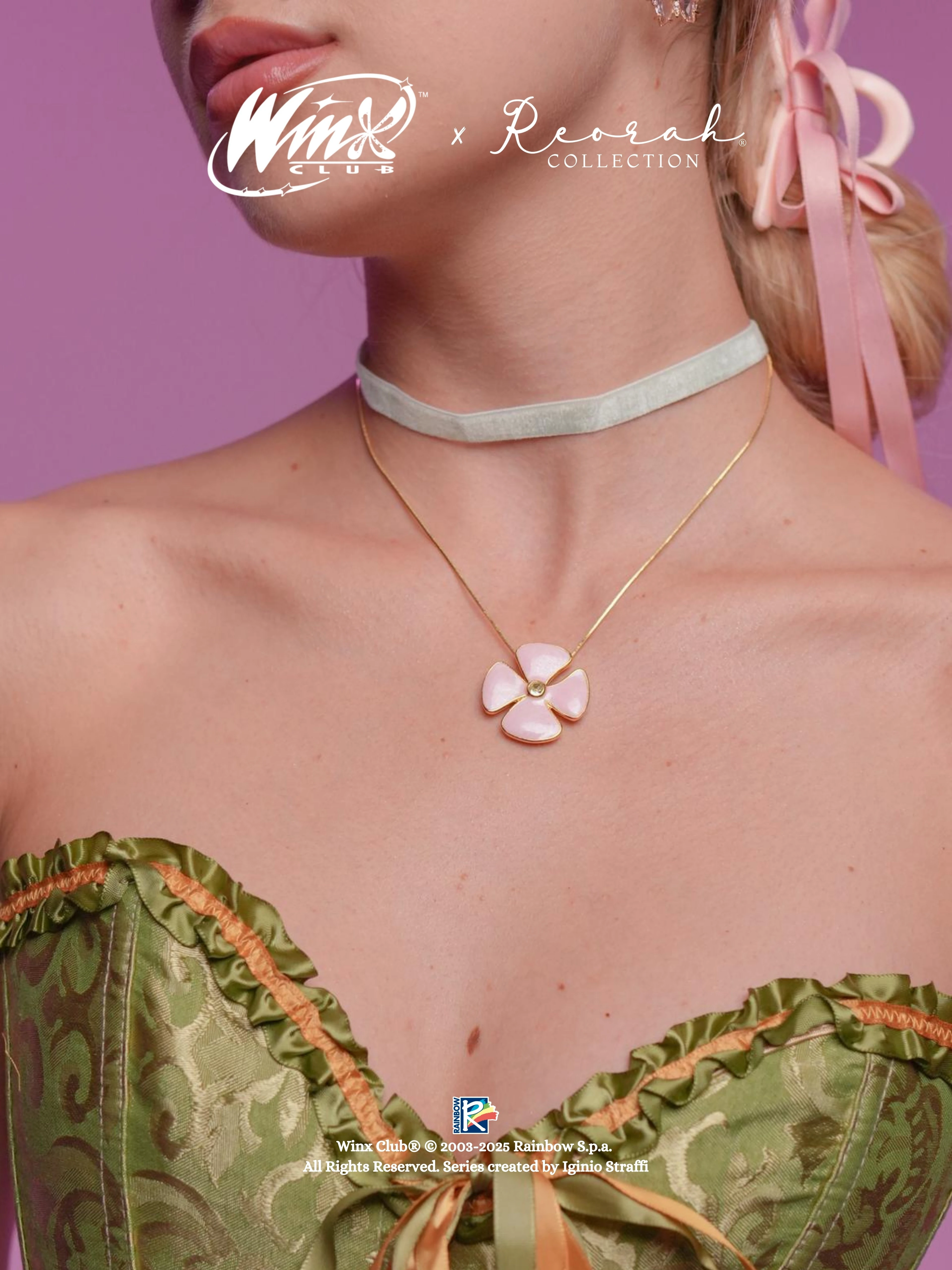 Winx Club® Flora Flower Choker Kolye